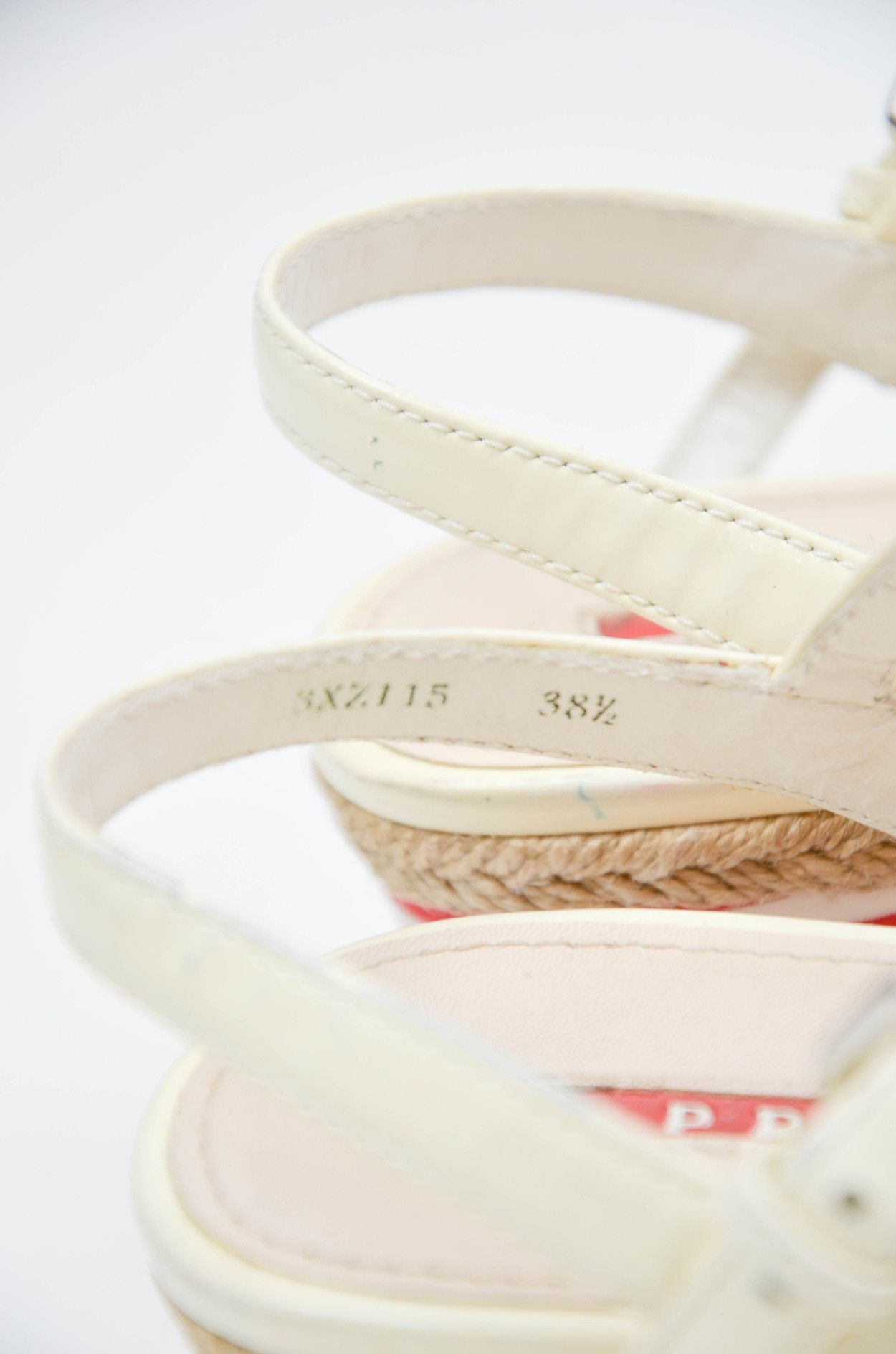 Prada Prada Linea Rossa Beige Leather Wedges Platform Size 38.5 Size US 7.5 / IT 37.5 - 8 Thumbnail