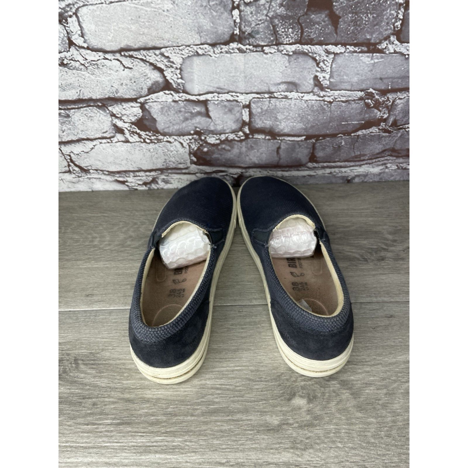 Birkenstock Birkenstock Oswego Midnight Blue Canvas Suede Slip On Shoes Size US 7 / IT 37 - 5 Thumbnail