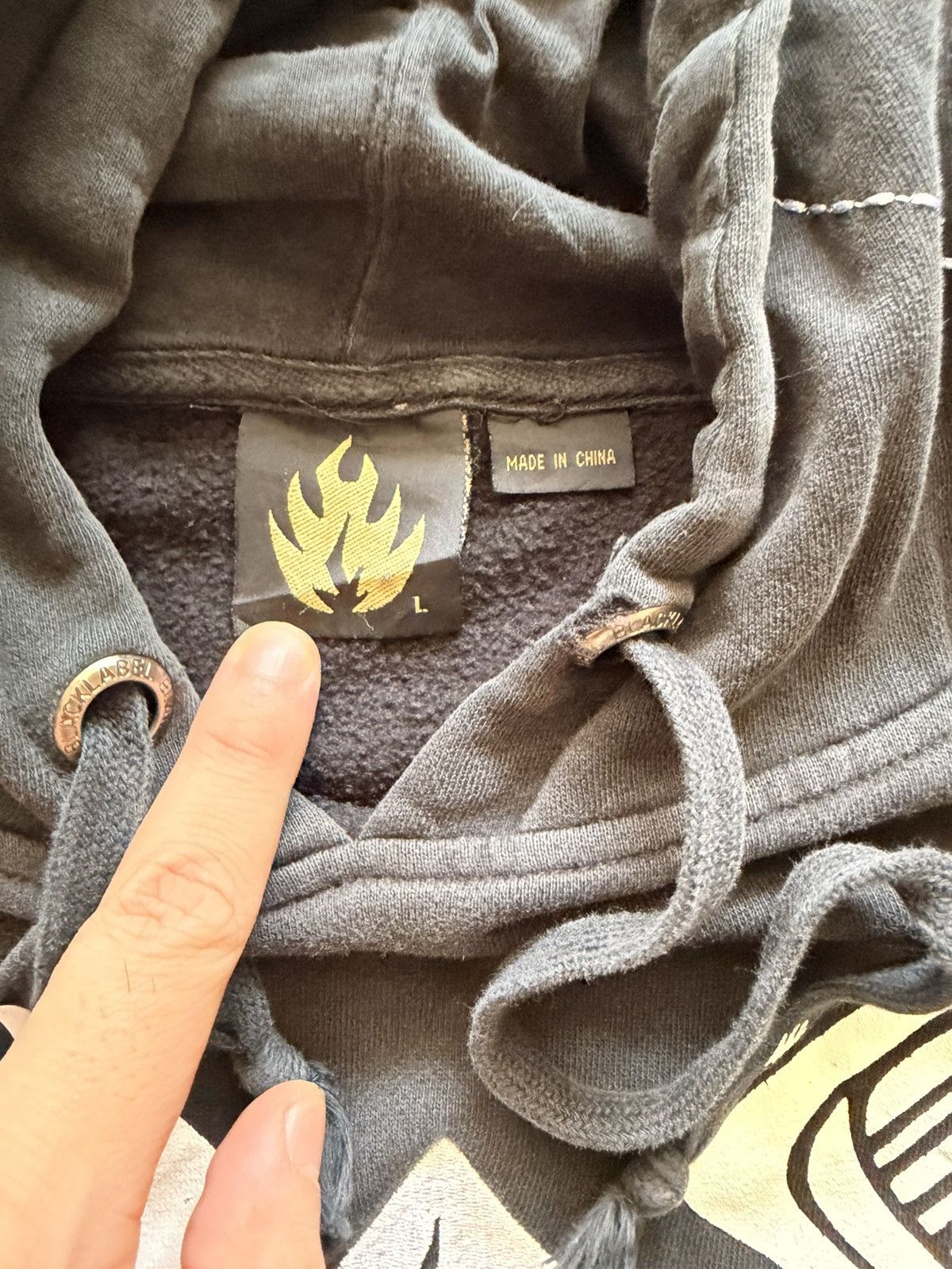 Black Label Y2K Black Label Hoodie With Insane Details Size US L / EU 52-54 / 3 - 9 Thumbnail