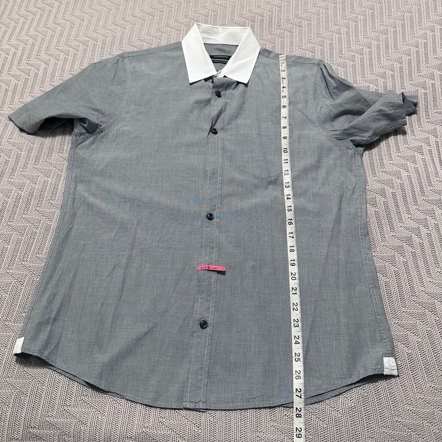 Club Monaco Club Monaco gray short sleeve button down Size US L / EU 52-54 / 3 - 6 Thumbnail