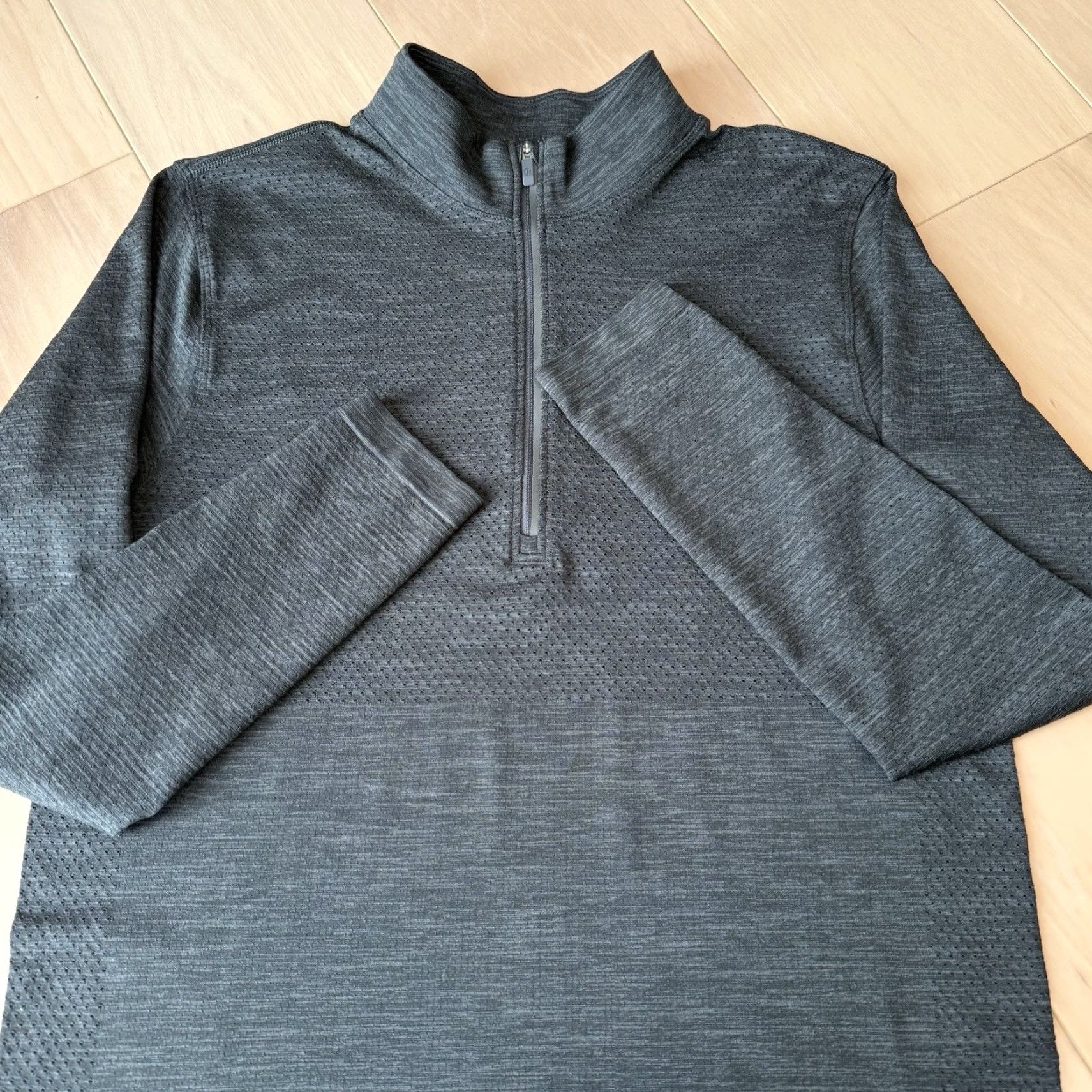 Lululemon Lululemon Metal Vent 1/2 Zip Pullover M Black Workout Sportswear Athleisure Jacket Zip Logo Size US M / EU 48-50 / 2 - 4 Thumbnail