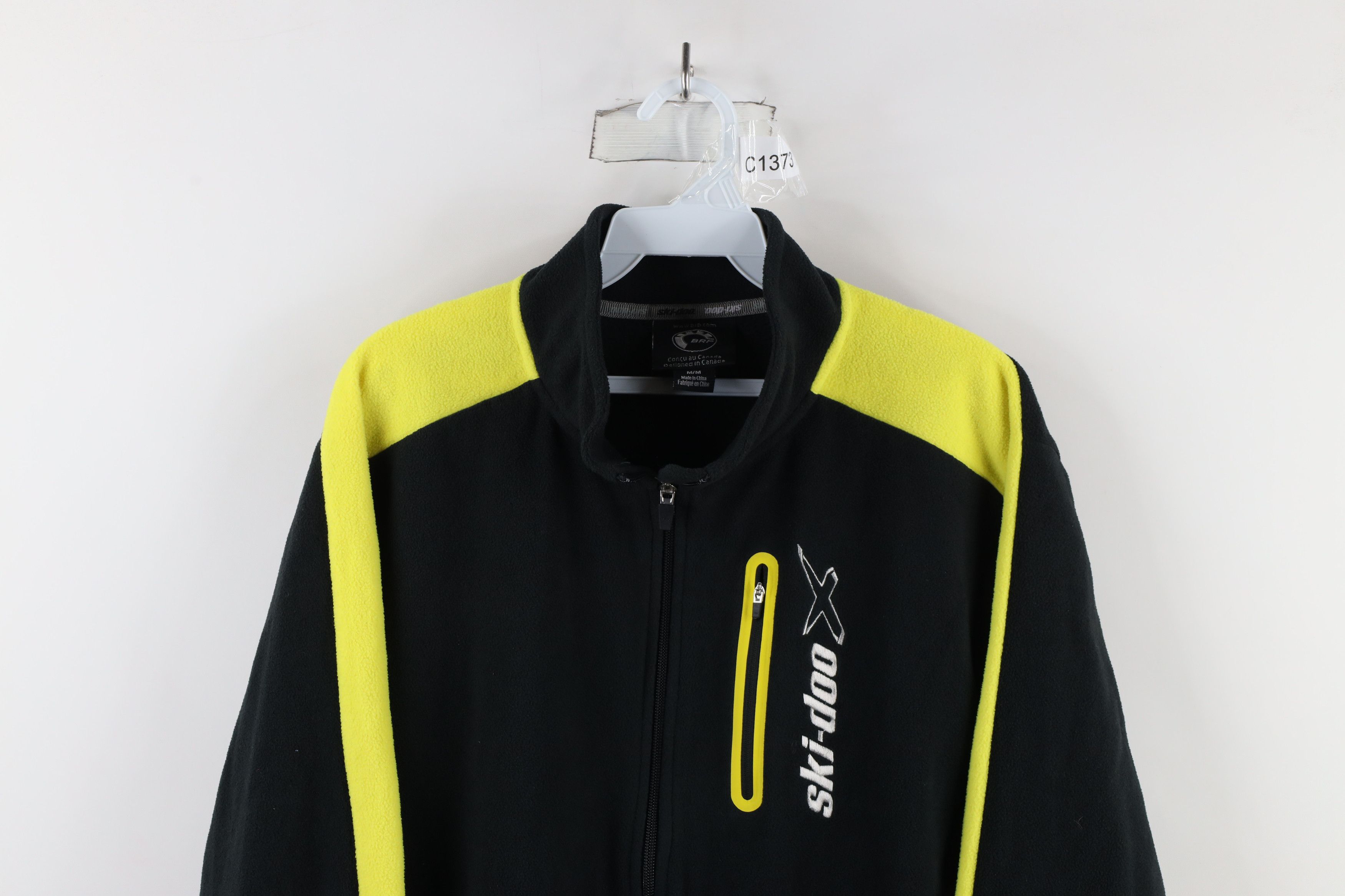Ski-Doo × Vintage Vintage Ski Doo BRP Snowmobile Racing Fleece Jacket Black Size US M / EU 48-50 / 2 - 2 Thumbnail