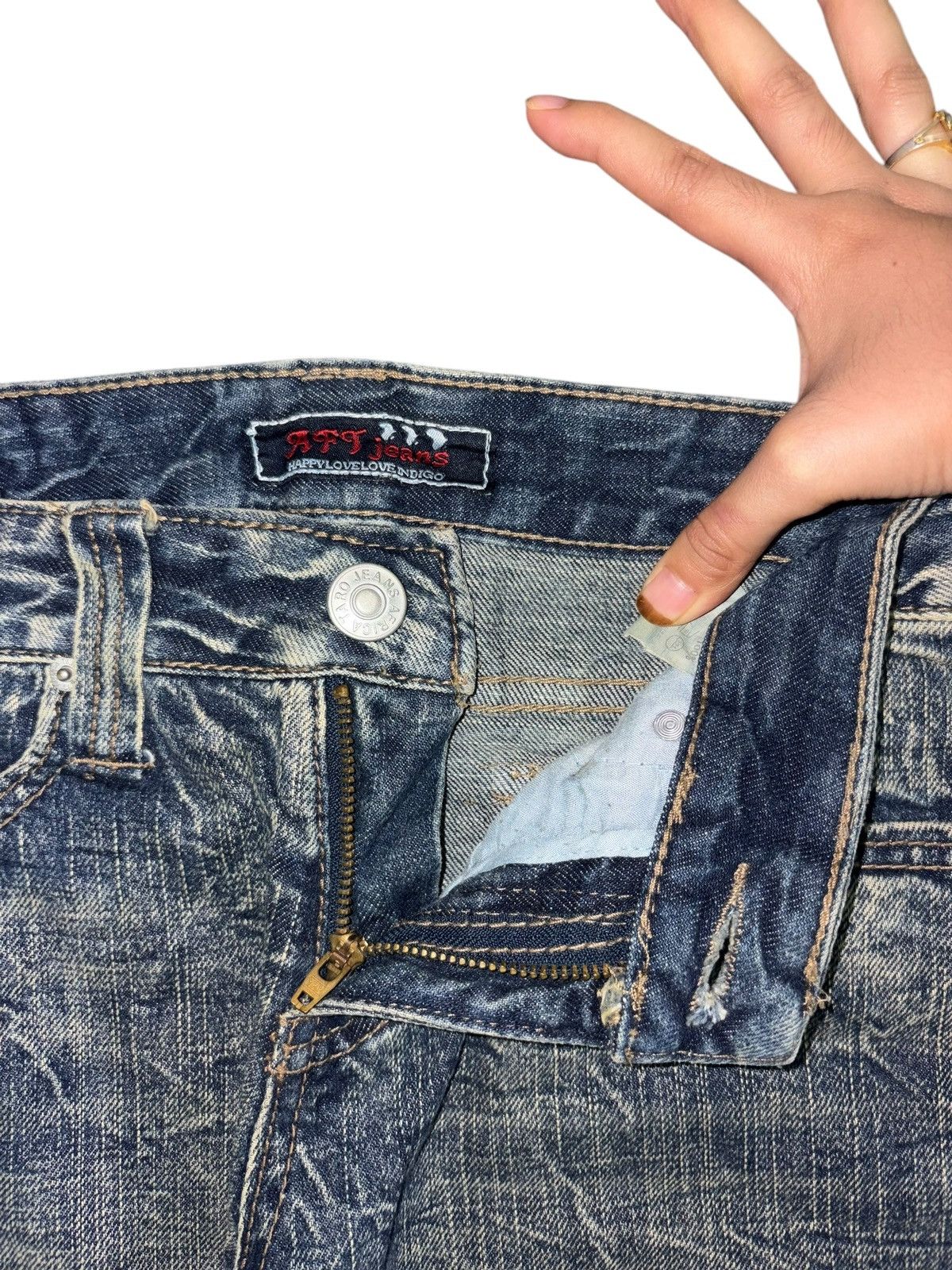 Ksubi Vintage Japanese Brand Rusty Mud Wash Distressed Jeans Size 31" - 5 Thumbnail