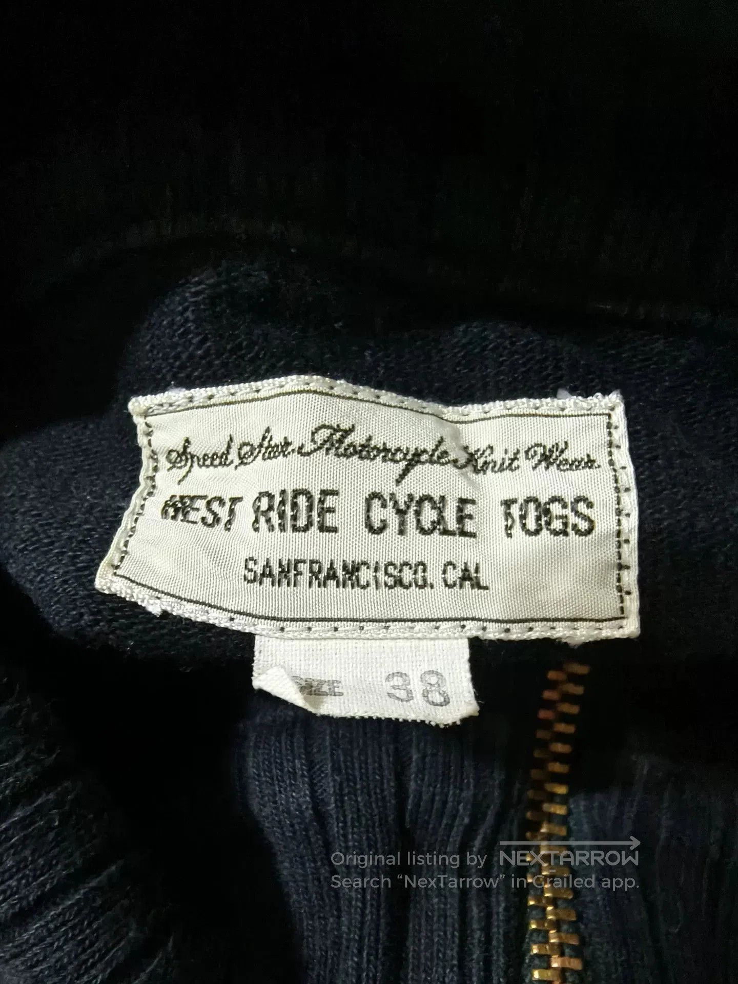 WEST RIDE West Ride Vintage Motorcycle Sweatshirt. Size US M / EU 48-50 / 2 - 4 Thumbnail