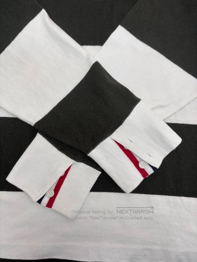 Thom Browne Thom Browne Striped Long Sleeve Polo . Size US M / EU 48-50 / 2 - 4 Thumbnail