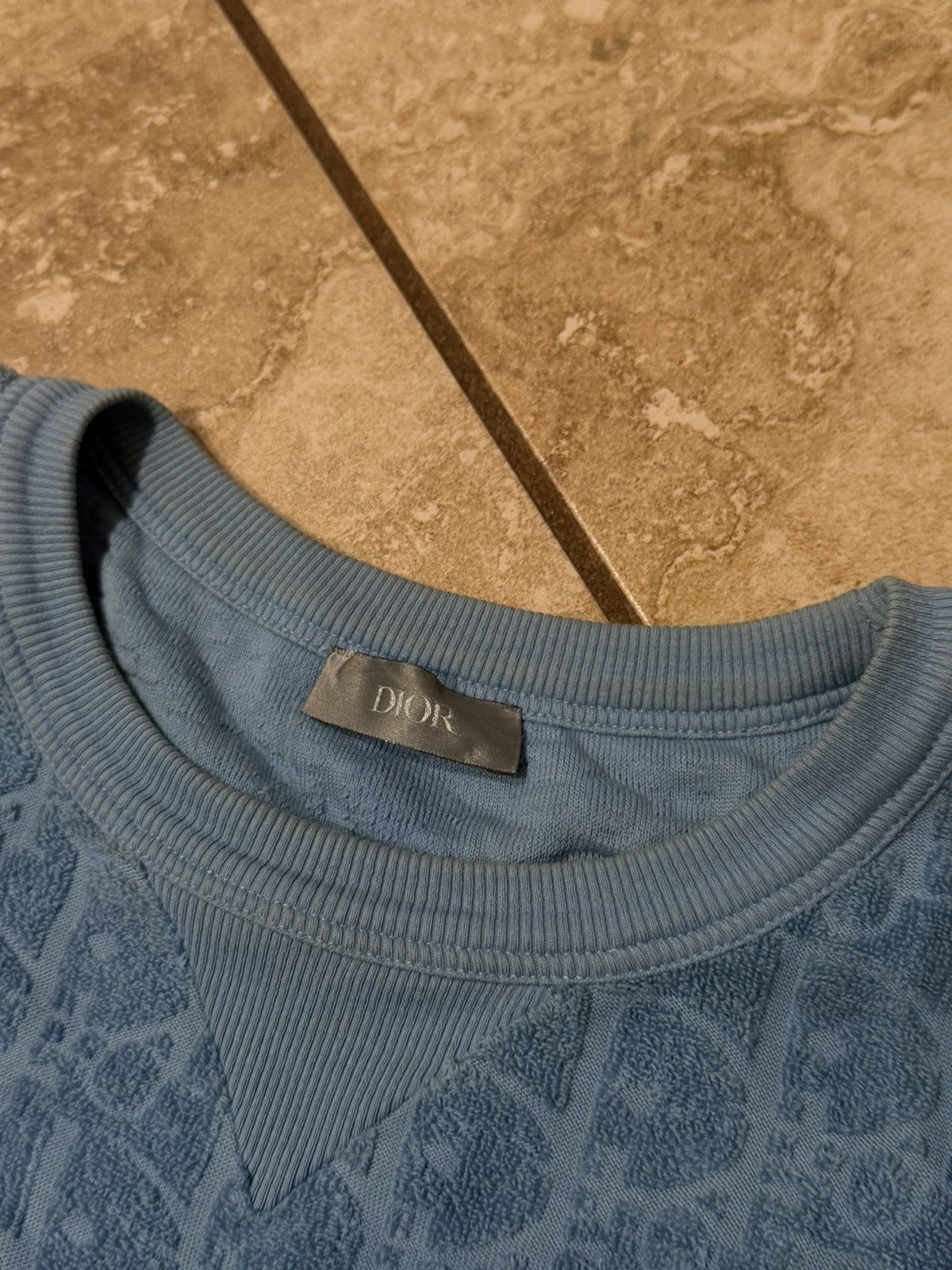 Dior Dior Blue 2021 Oblique Jacquard Towel T-Shirt Size US L / EU 52-54 / 3 - 3 Thumbnail