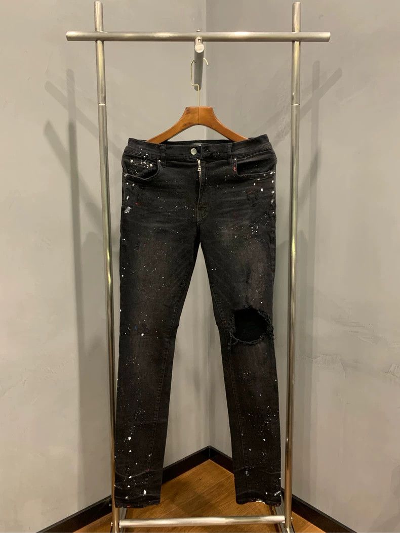 Amiri Amiri Ink-splashed jeans 2501-Nextarrow Size US 33 - 1 Thumbnail