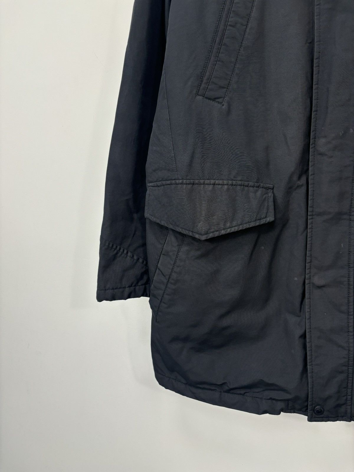 Woolrich Woolen Mills Woolrich John Rich & Bros Men’s Fishtail Black Parka Jacket Size US M / EU 48-50 / 2 - 6 Thumbnail