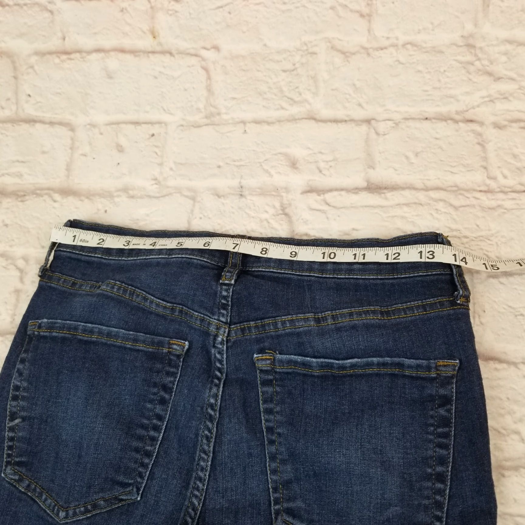Free People Free People Jeans Junior Teens Skinny Stretch Dark Wash Denim Distressed Size 27 Size 27" / US 4 / IT 40 - 7 Thumbnail