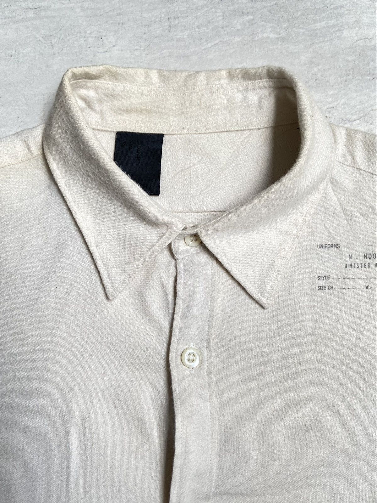 Japanese Brand × N.Hoolywood N. HOOLYWOOD Cream Shirt Size US M / EU 48-50 / 2 - 10 Thumbnail