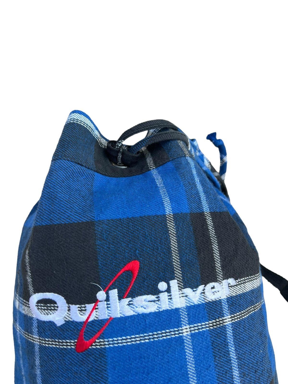 Quiksilver Vintage 80s 90s Quiksilver Tartan Spell Out Backpack Bag Size ONE SIZE - 2 Thumbnail