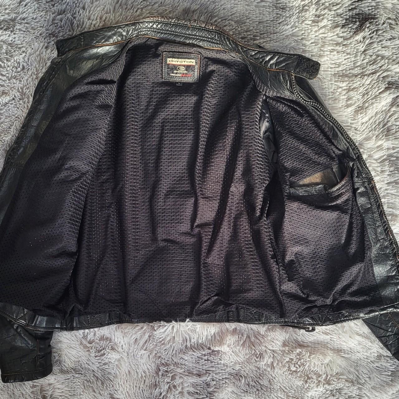 Other Chyston Men's Leather Jacket Black Leather Size L Size US L / EU 52-54 / 3 - 2 Thumbnail