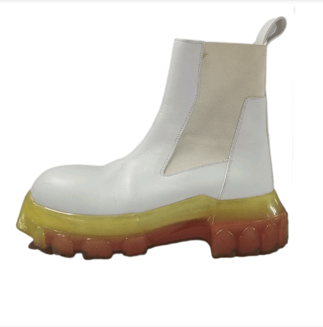 Rick Owens Rick Owens White Leather Chelsea Boots Women's Size 36 Size US 6 / IT 36 - 2 Thumbnail