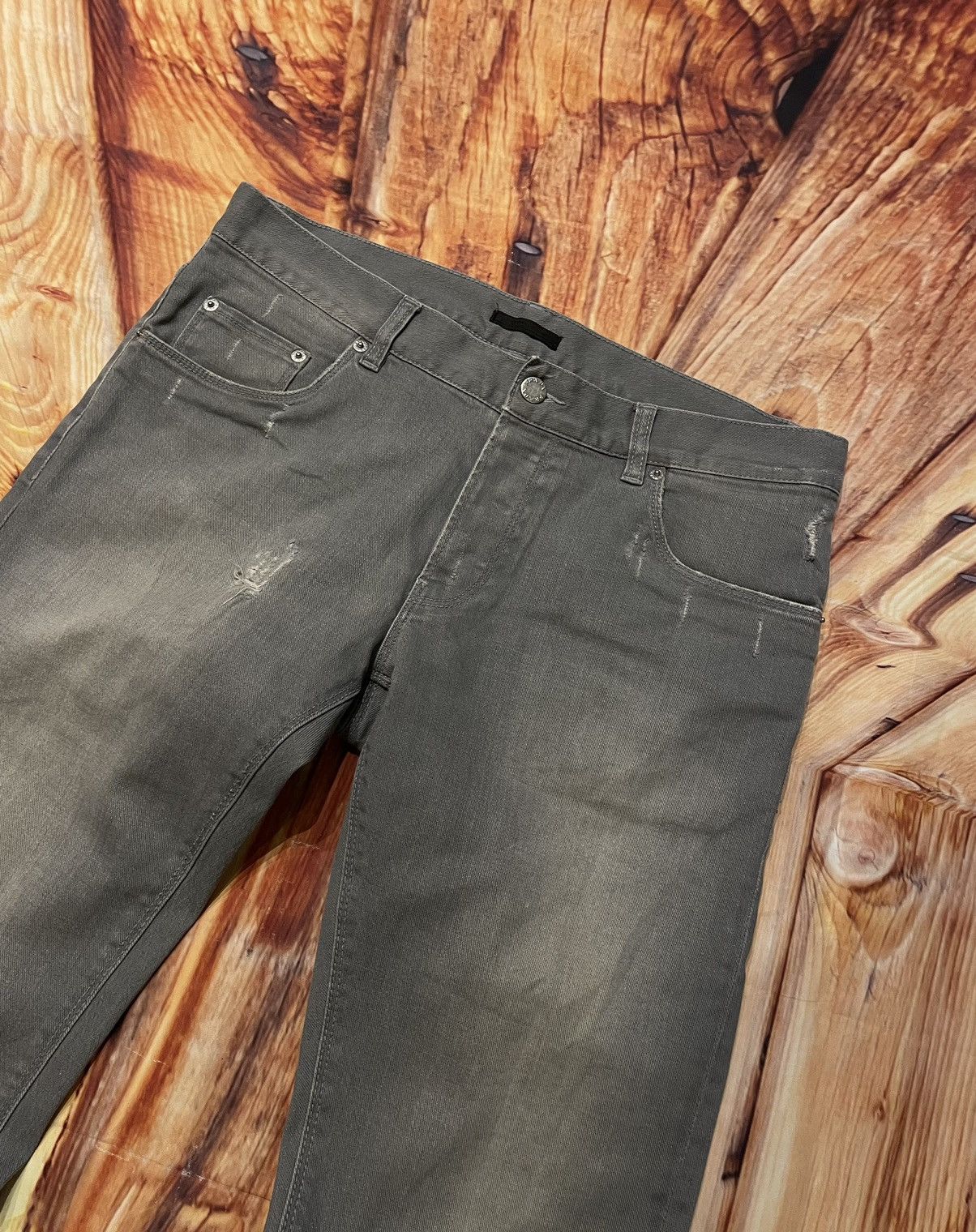 Prada tapered fit Prada denim pants distressed style Size US 33 - 4 Thumbnail