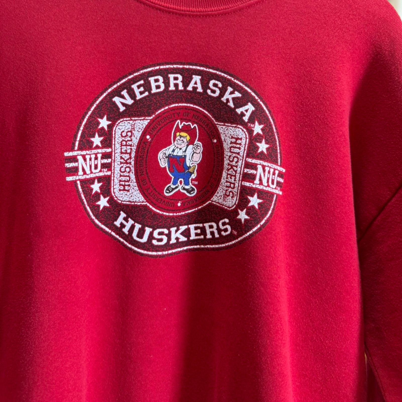 Vintage Vintage 90s Nebraska Huskers Herbie Crewneck Size US L / EU 52-54 / 3 - 3 Thumbnail