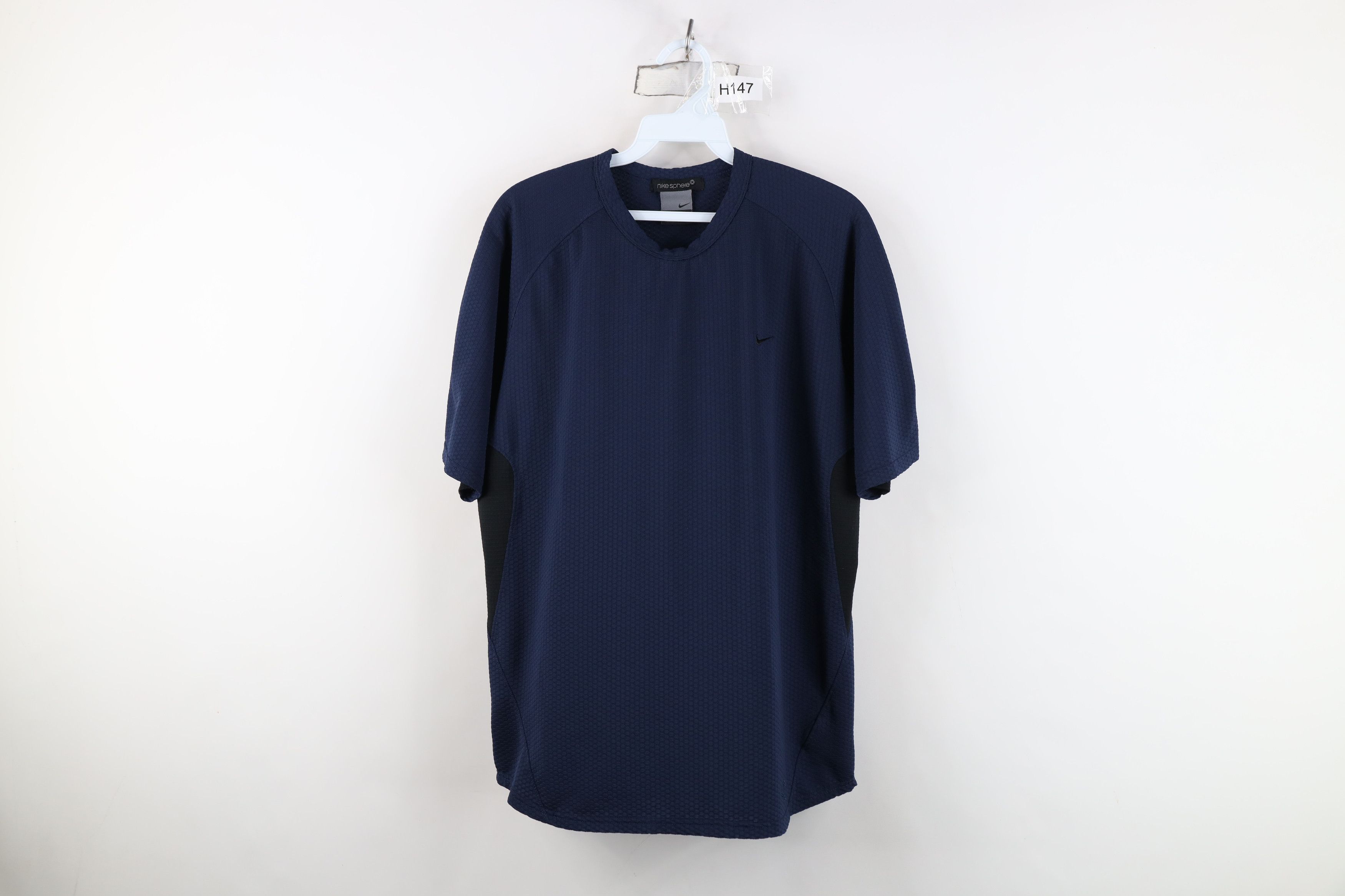 Nike Vintage Nike Sphere Dry Scott Mini Swoosh Knit T-Shirt Blue Size US M / EU 48-50 / 2 - 1 Thumbnail