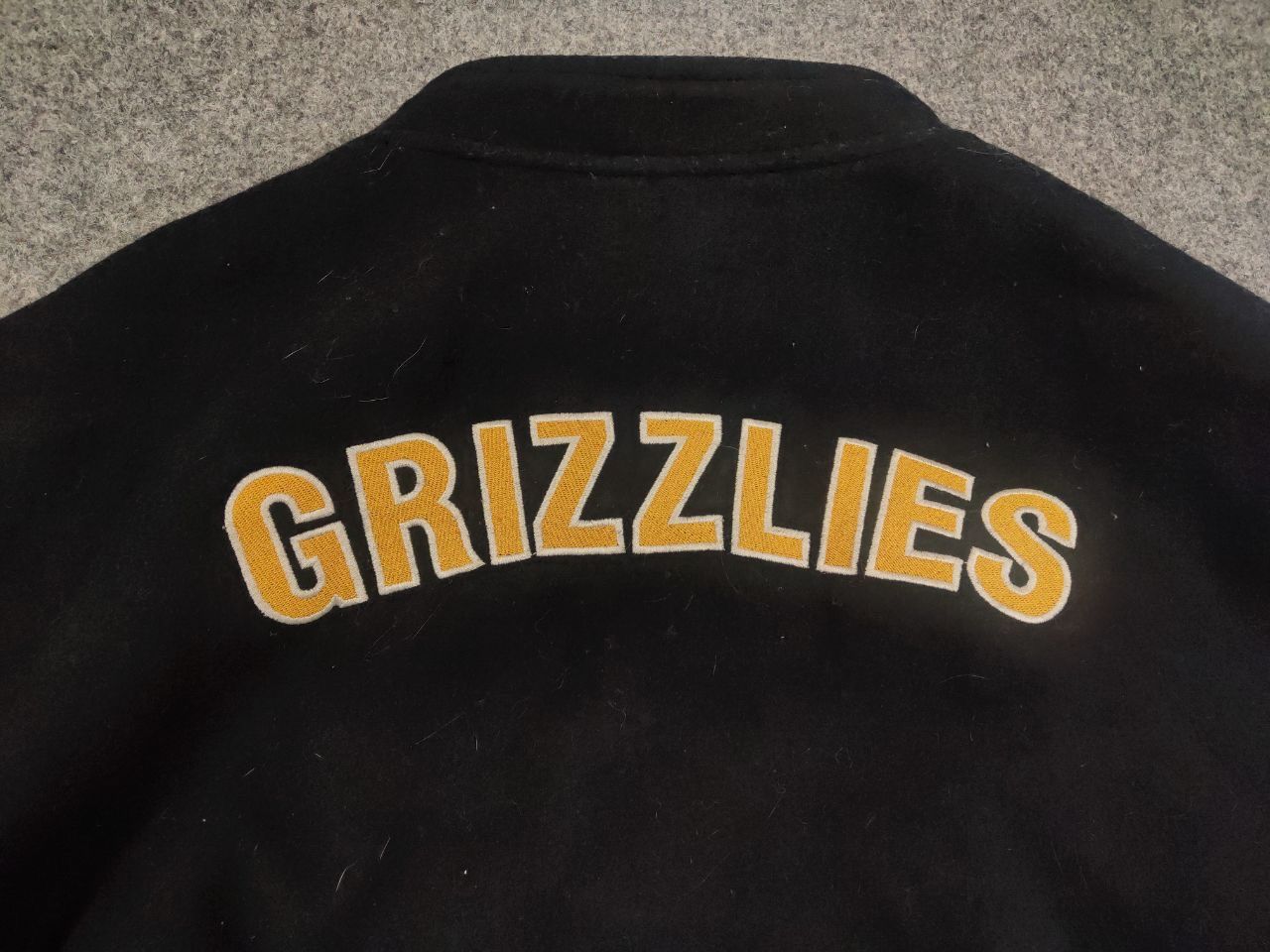 NBA Rare Vintage 90's Grizzlies Bern Wool Leather Bomber jacket Size US XL / EU 56 / 4 - 15 Thumbnail