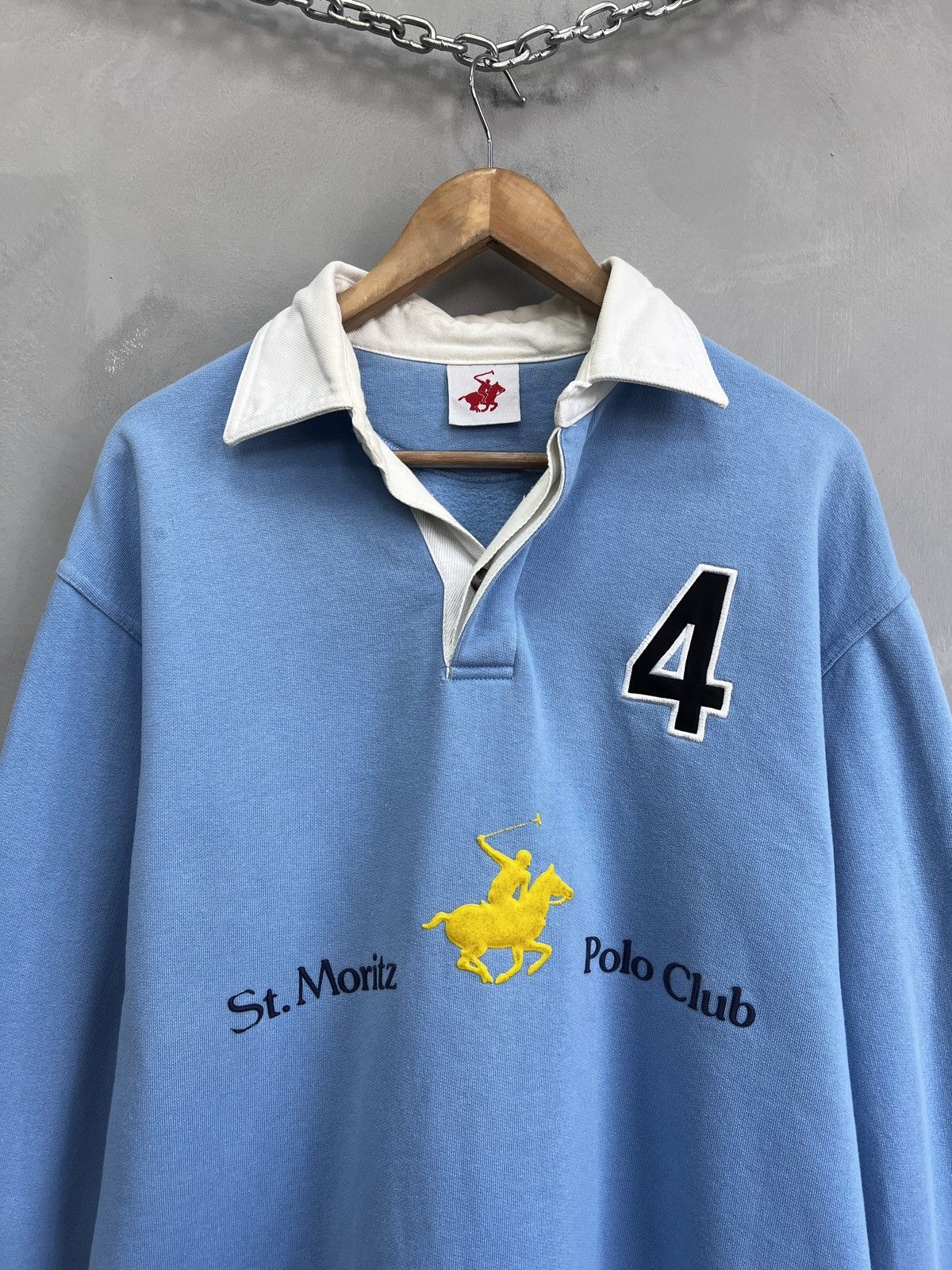 Polo Ralph Lauren Polo St Moritz Sweatshirt Oversize Baggy Streetwear Style Size US M / EU 48-50 / 2 - 2 Thumbnail