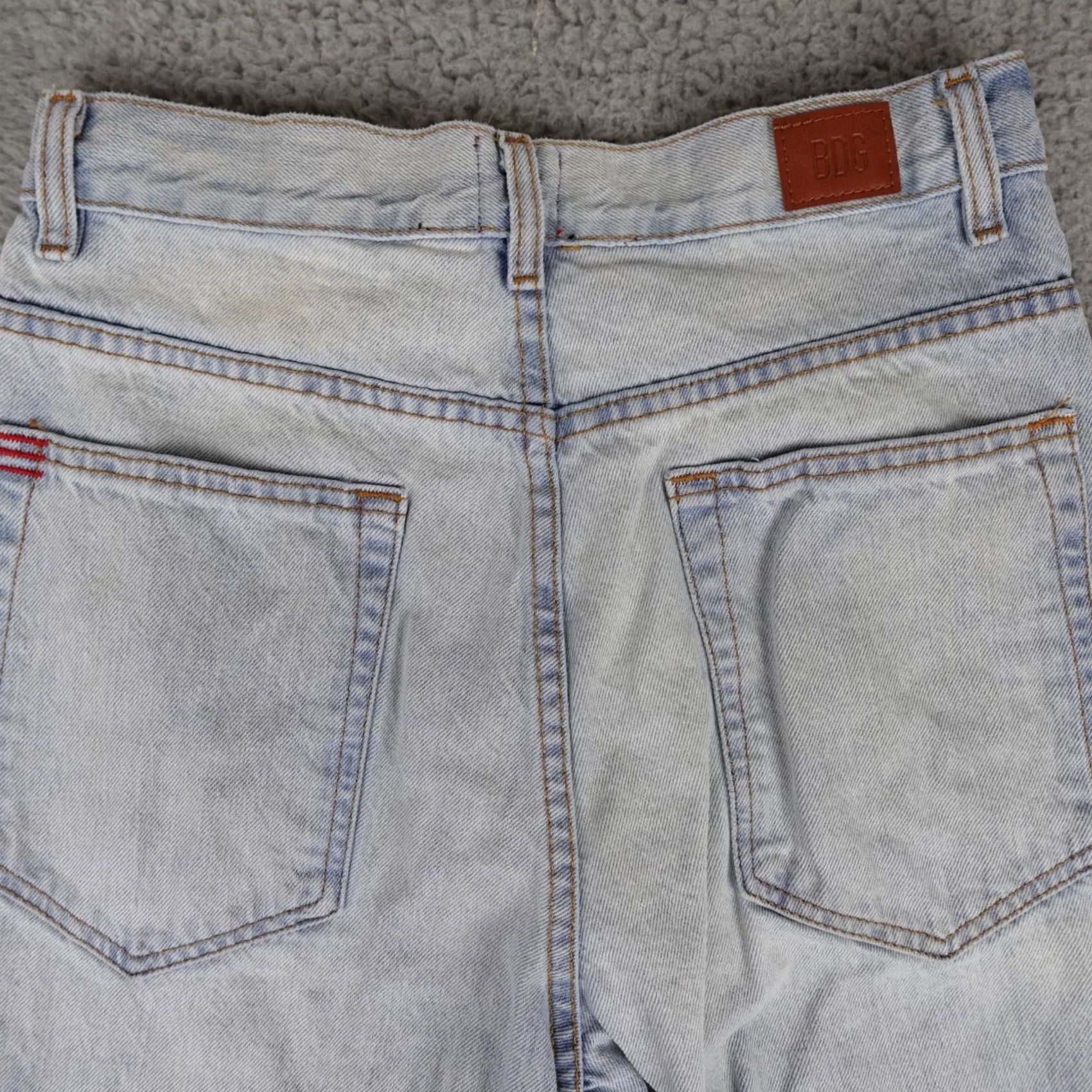Urban Outfitters Urban Outfitters Jeans Womens 27 Blue High Rise Loose Baggy Distressed BDG Light 90s Grunge Retro Size 27" / US 4 / IT 40 - 7 Thumbnail