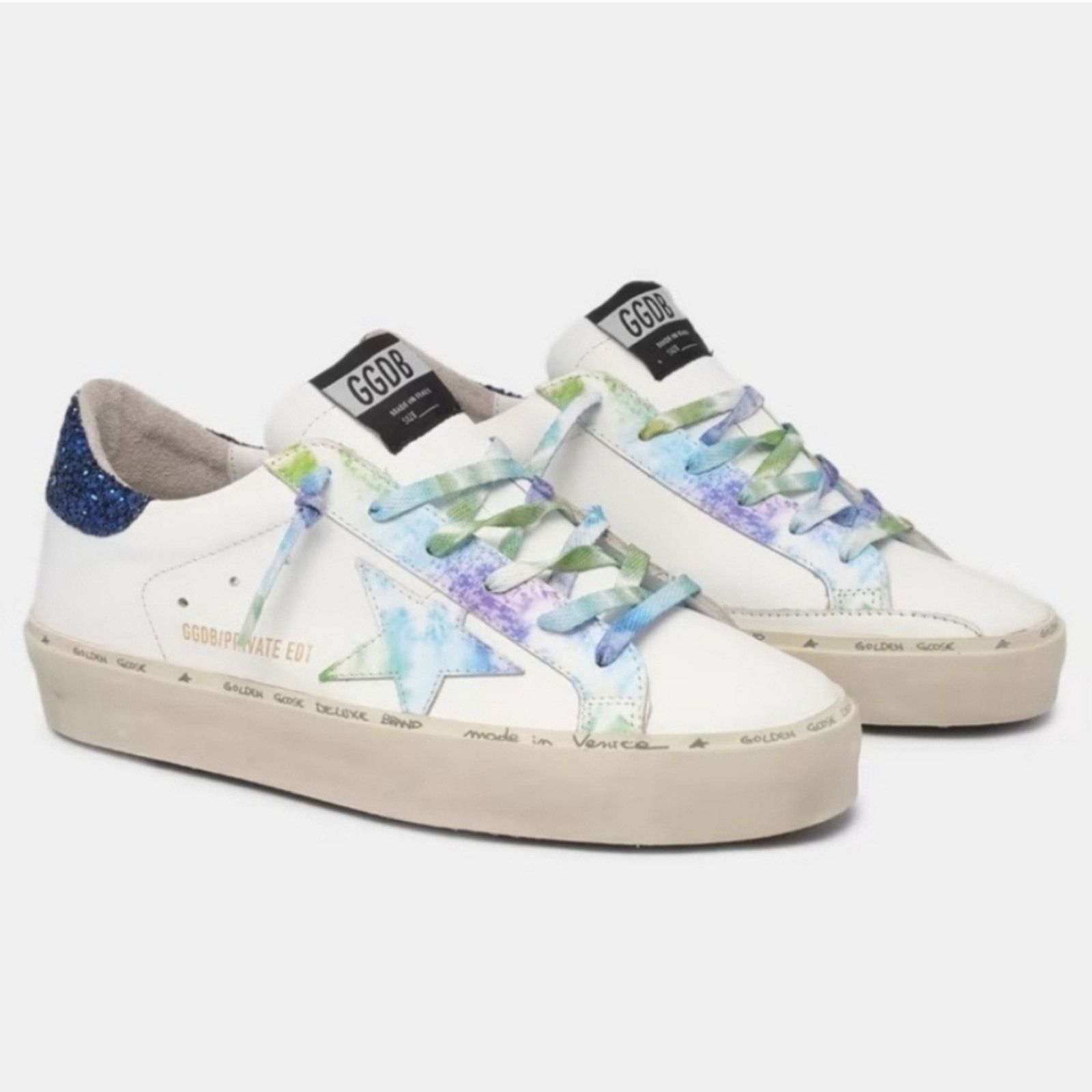 Golden Goose Golden Goose All High Star Tie Die Sneakers Size 37 Size US 6.5 / IT 36.5 - 1 Thumbnail