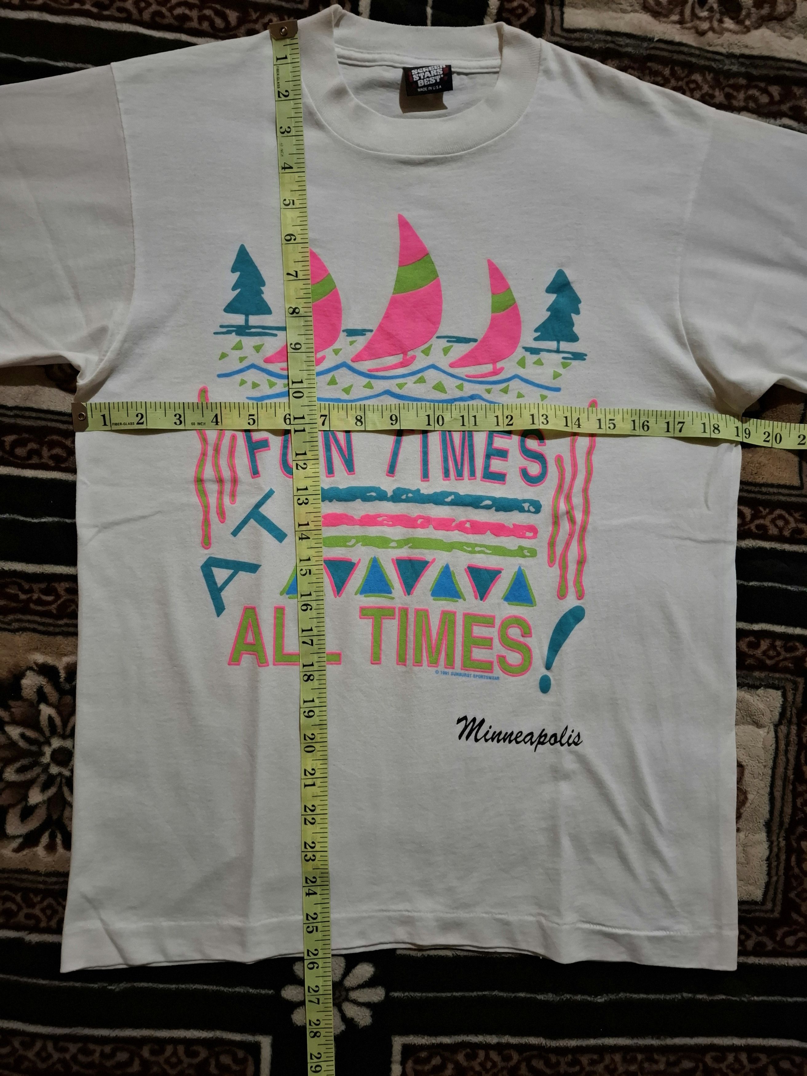 Vintage ​Vintage 1991 Screen Stars Best Single Stitch T-Shirt Size US M / EU 48-50 / 2 - 17 Thumbnail