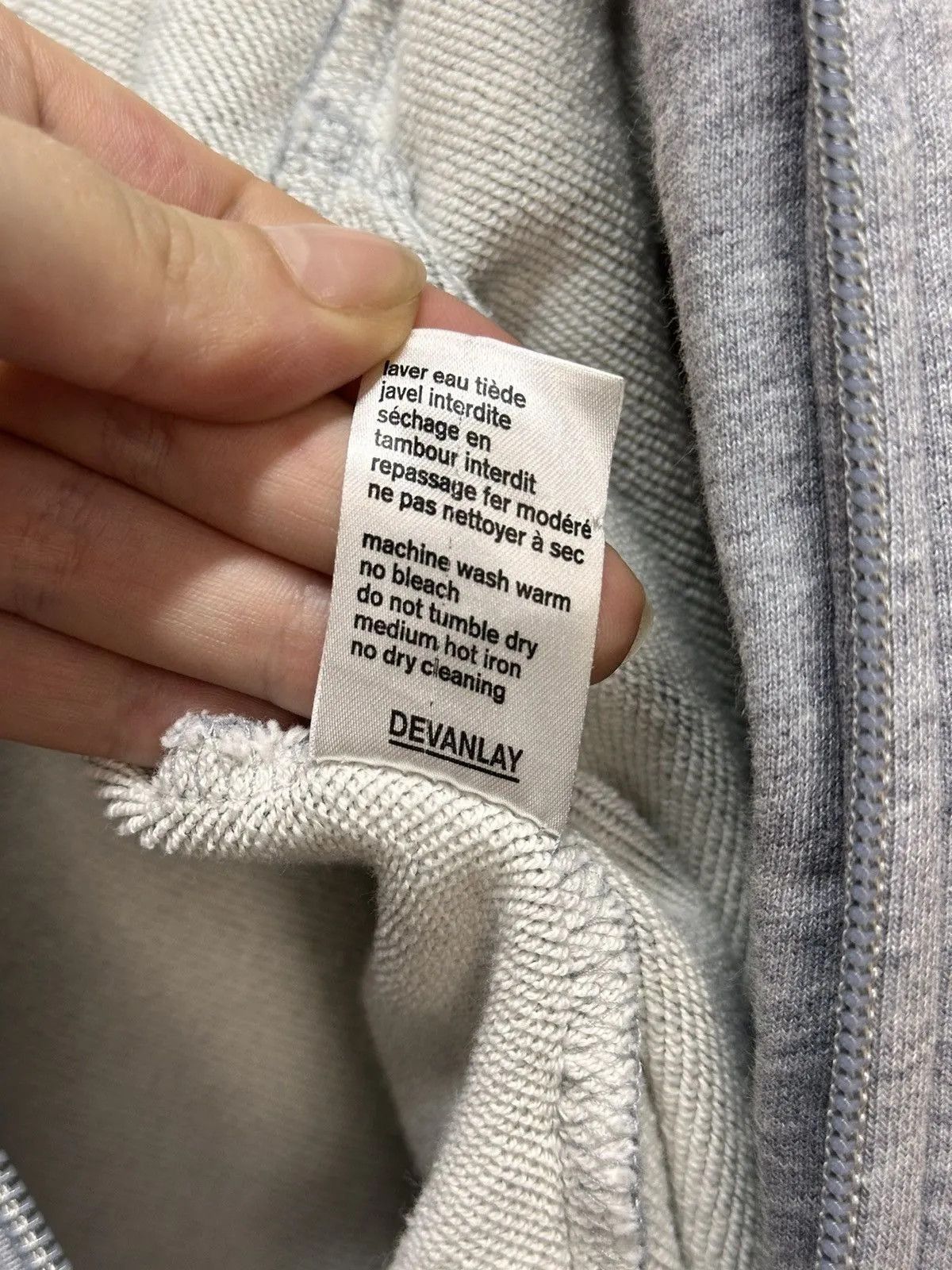 Vintage Lacoste Vintage Grey Zip Hoodie Sk8 France Polo Style Size US L / EU 52-54 / 3 - 10 Thumbnail