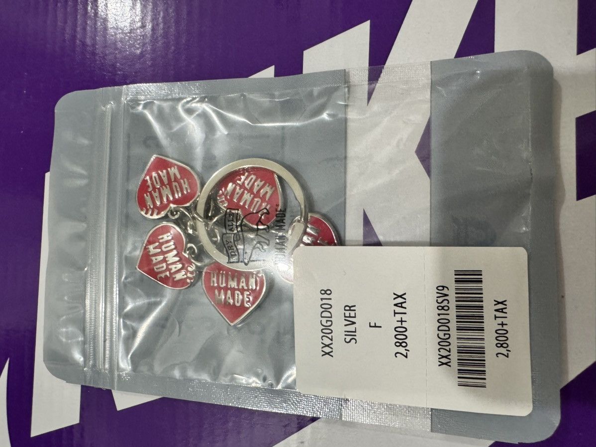 Human Made Human Made Silver Heart Keychain Size ONE SIZE - 1 Thumbnail
