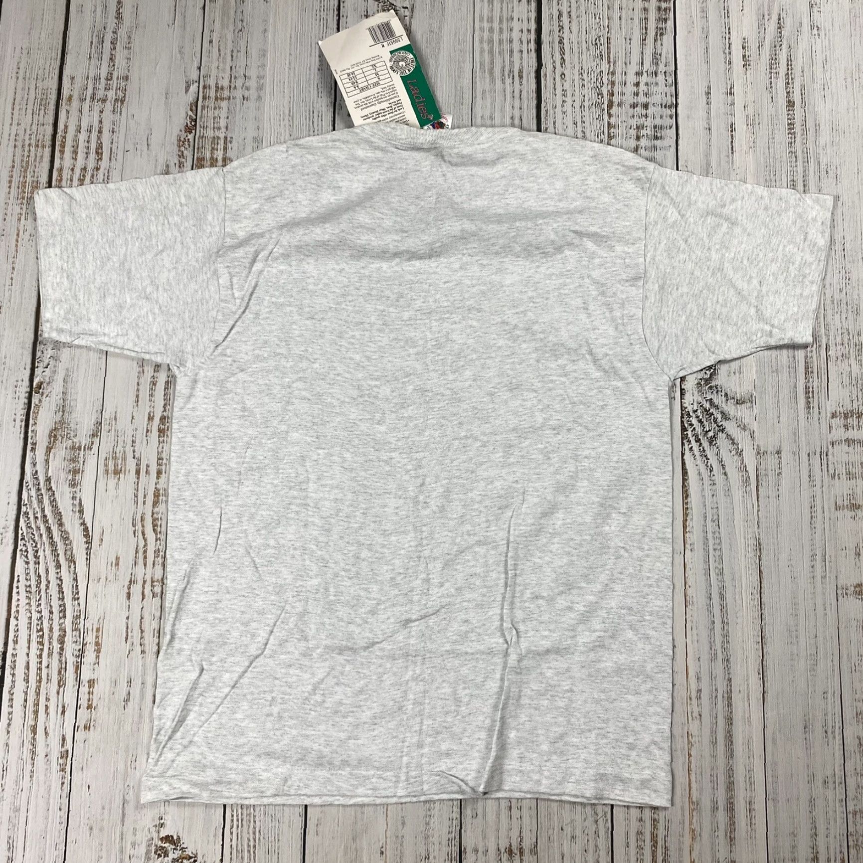 Fruit Of The Loom VINTAGE 1993 Fruit of the Loom Ladies T-Shirt Adult Medium Heather Gray Solid Short Sleeve Crew Neck Casual Winter Fall Spring Summer Size M / US 6-8 / IT 42-44 - 7 Thumbnail
