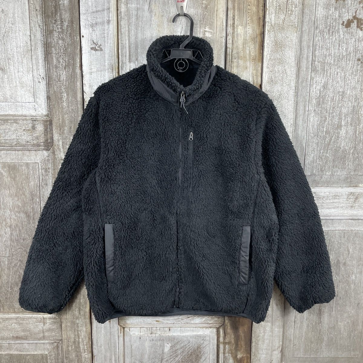 All Blacks × Japanese Brand × Uniqlo Y2k Uniqlo Fleece Sherpa Jacket Size US L / EU 52-54 / 3 - 1 Thumbnail