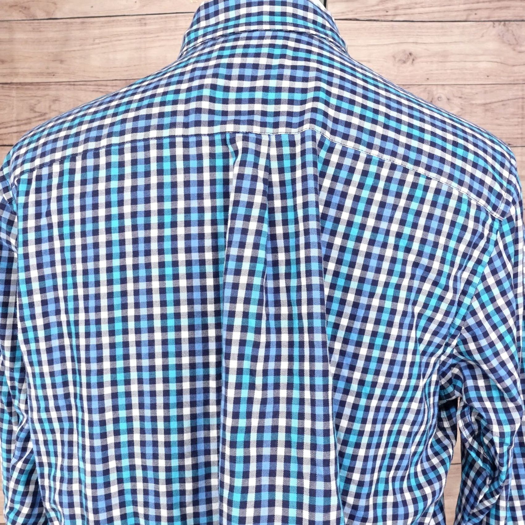 Chaps CHAPS PERFORMANCE BLUE GINGHAM CHECK BUTTON DOWN SHIRT MENS SIZE L LARGE Size US L / EU 52-54 / 3 - 5 Thumbnail