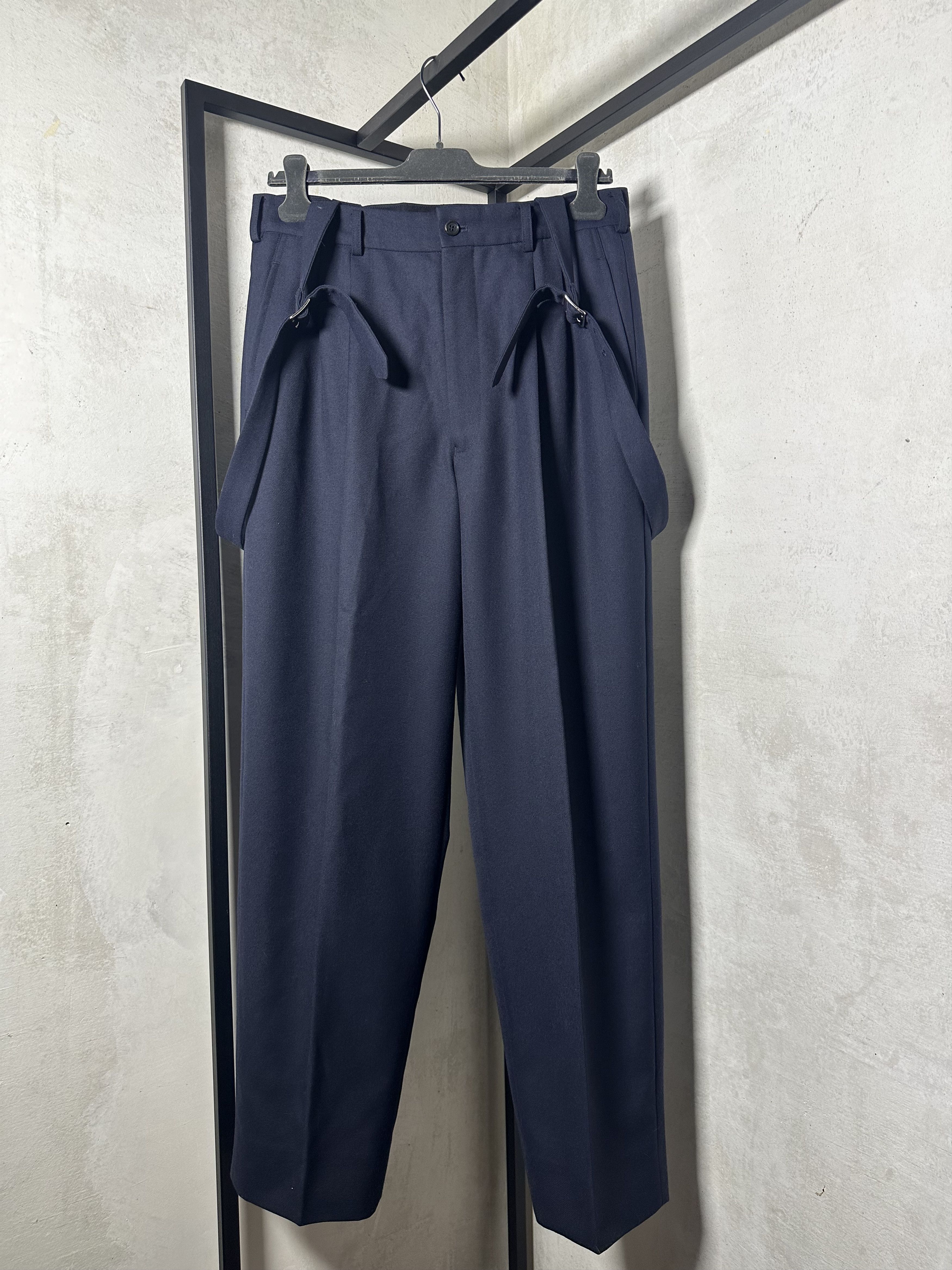 Comme des Garcons Comme Des Garcons Shoulder Strap Wool Trousers In Blue Size 28" / US 6 / IT 42 - 3 Thumbnail