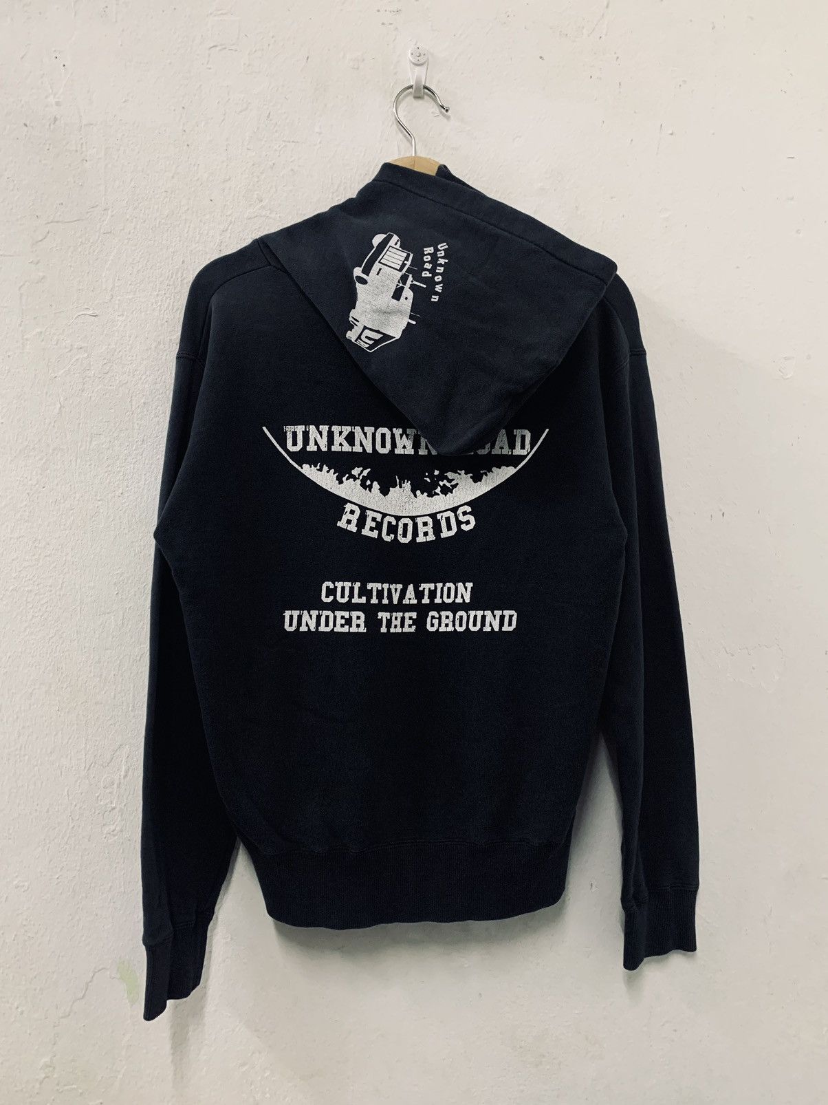 Japanese Brand Unknown Road Records Faded Hoodie Size US S / EU 44-46 / 1 - 2 Thumbnail