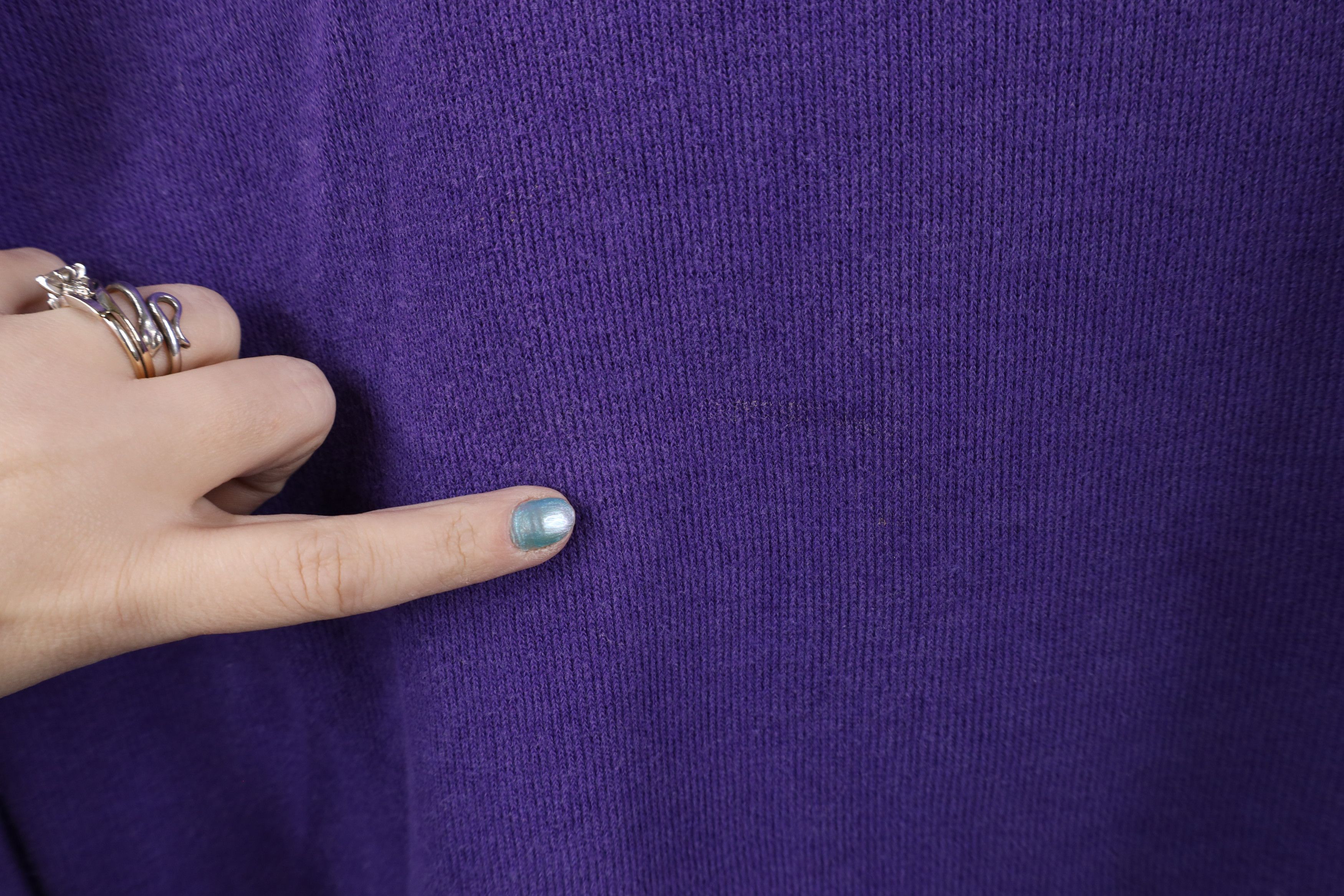 Ralph Lauren Vintage 90s Ralph Lauren Ribbed Knit Half Zip Sweater Purple Size US L / EU 52-54 / 3 - 5 Thumbnail