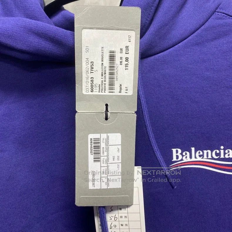 Balenciaga Balenciaga Blue Coke Print Logo Hoodie. Size US S / EU 44-46 / 1 - 7 Thumbnail