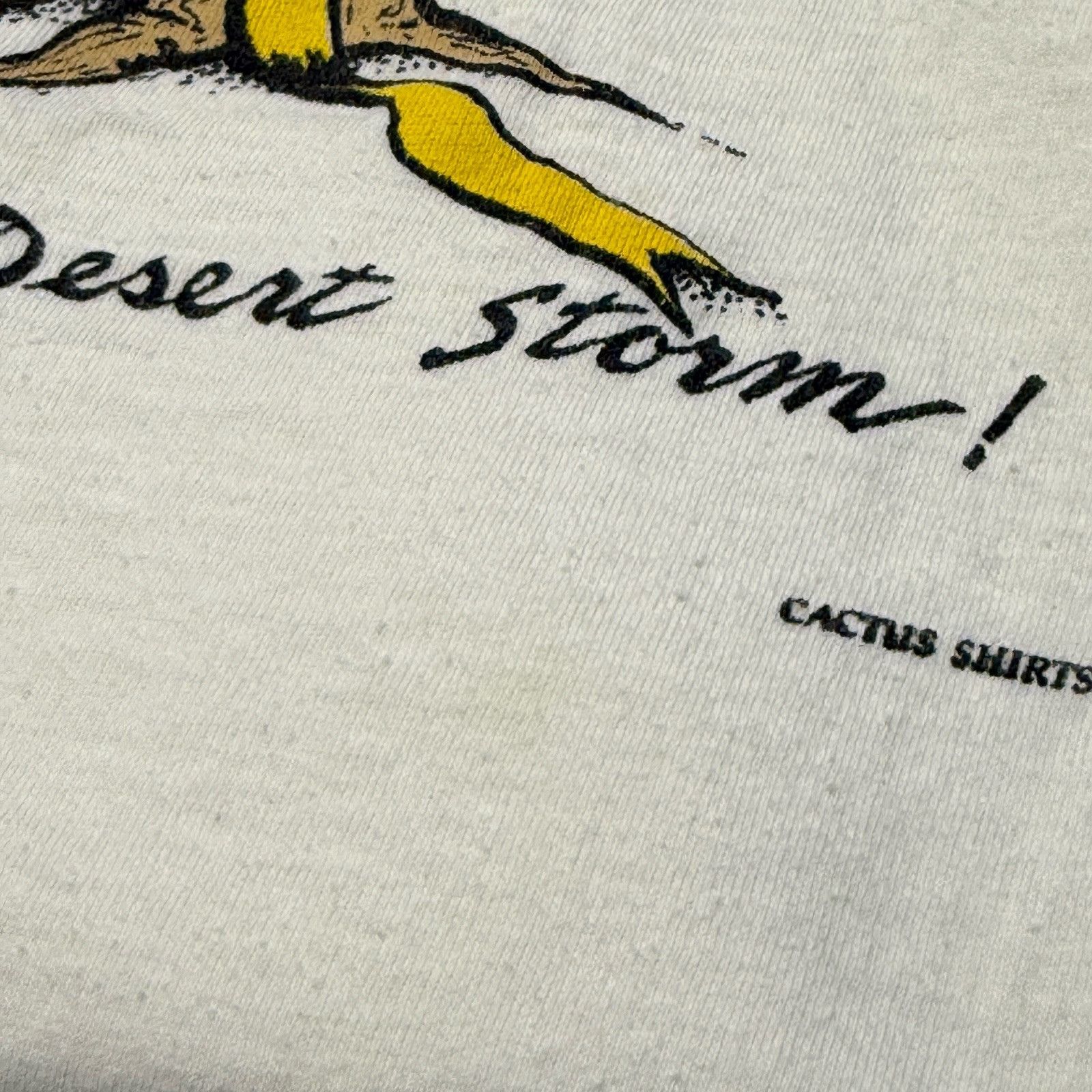 Vintage Vintage Operation Desert Storm T Shirt Mens Large White Sing Size US L / EU 52-54 / 3 - 4 Thumbnail