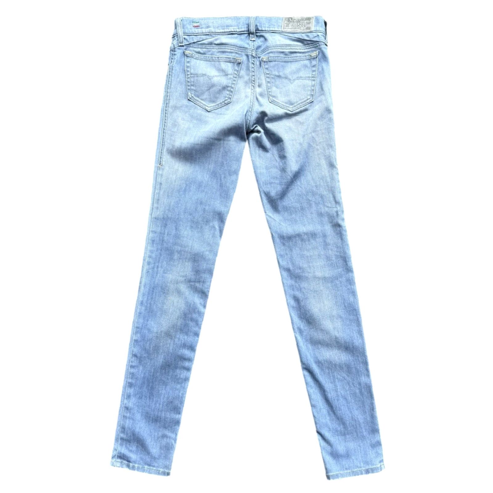 Diesel Diesel Jeans Women Skinny Slim Low Waist Getlegg Light Wash 25 x 32 Blue Stretch Size 42" / US 20 - 2 Thumbnail