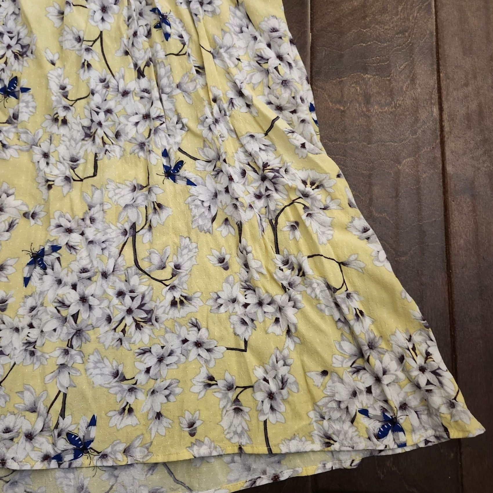 H&M H&M Dress Womens Floral Yellow Bohemian Long Sleeve Mini Pullover Size S / US 4 / IT 40 - 7 Thumbnail