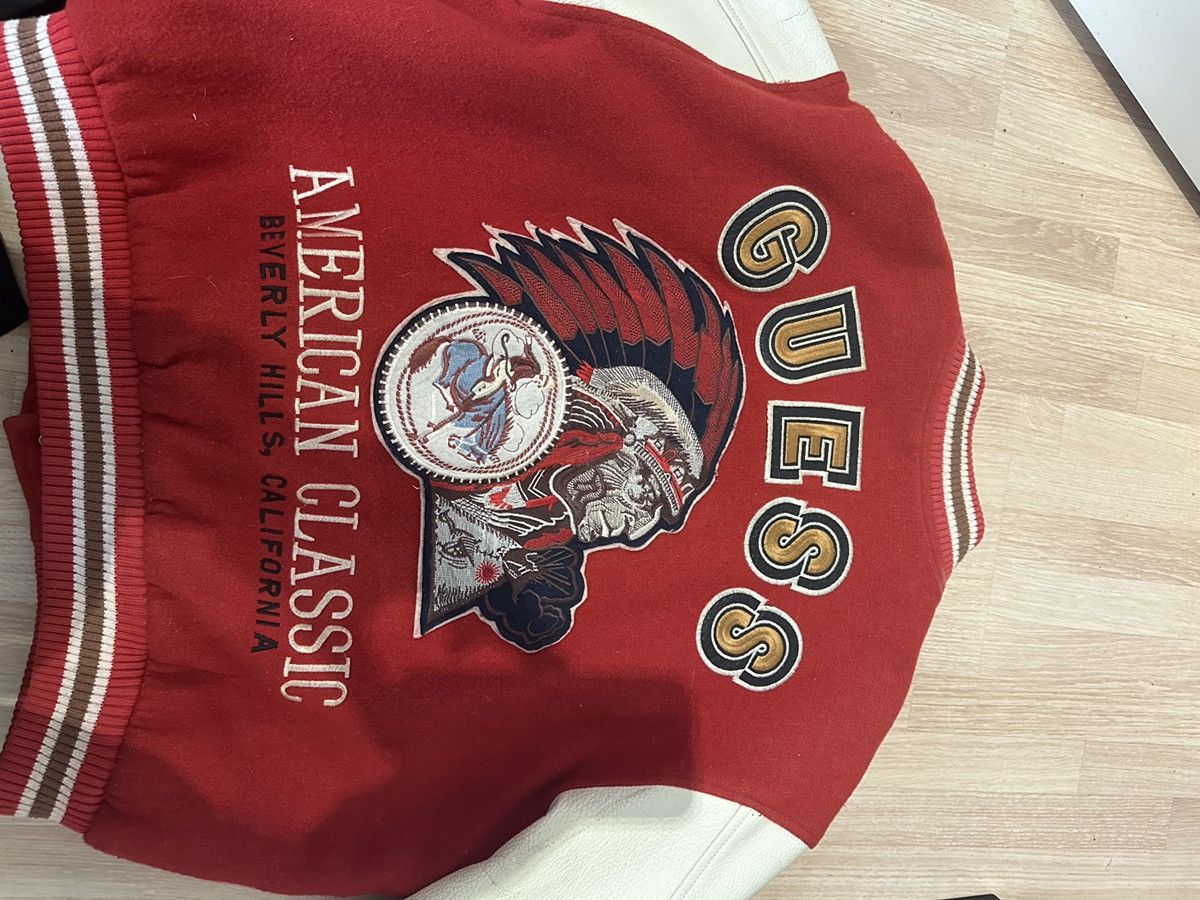 Guess Rare vintage Guess Georges Marciano Varsity Jacket Size US XL / EU 56 / 4 - 10 Thumbnail