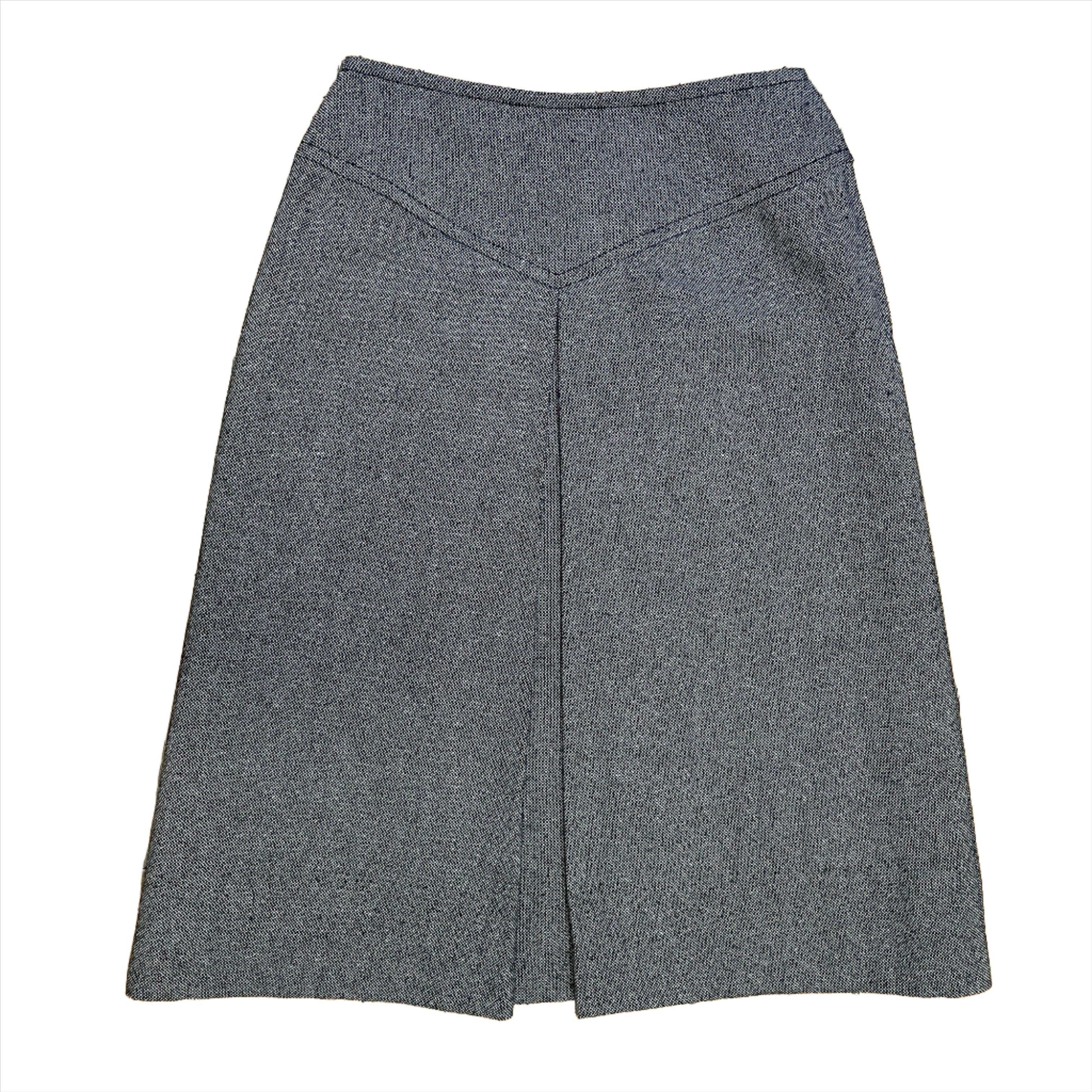 Dior Made In France Vintage Miss Dior Wool Skirt 25" Waist Size 25" / US 0 / IT 36 - 1 Thumbnail
