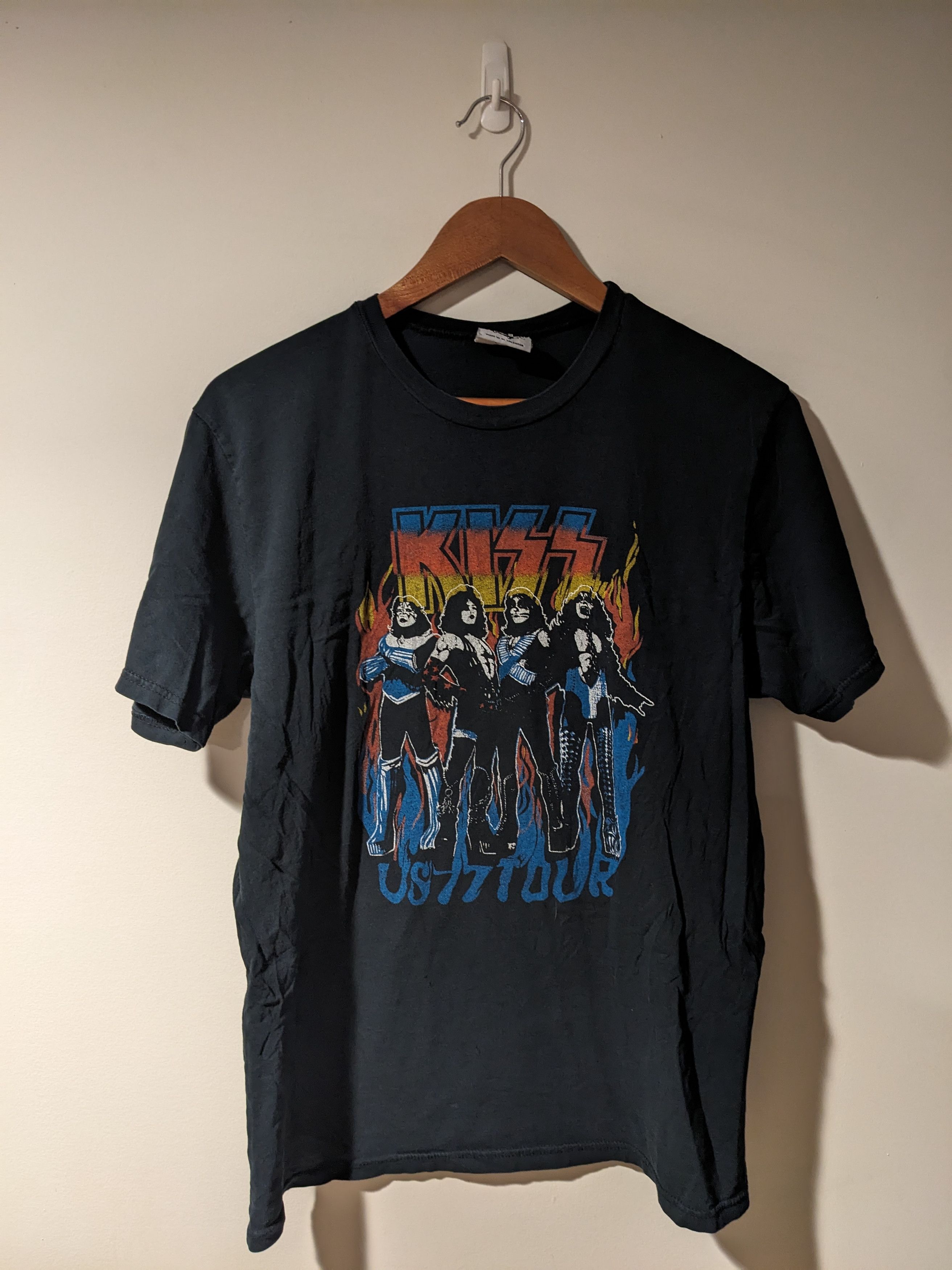 KISS × Vintage Vintage Y2K Kiss U.S. Tour Flames Stage Medium T-Shirt Size US M / EU 48-50 / 2 - 1 Thumbnail