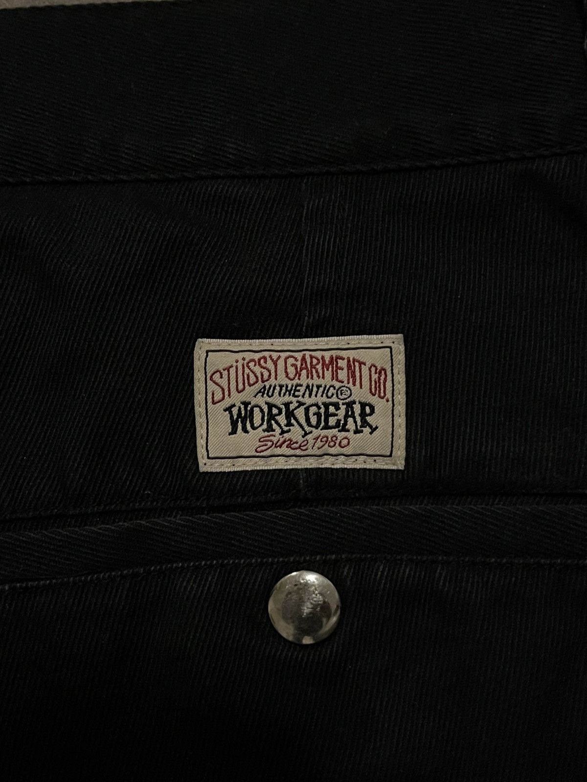 Stussy Stussy Black Canvas Work Pants Size US 30 / EU 46 - 3 Thumbnail