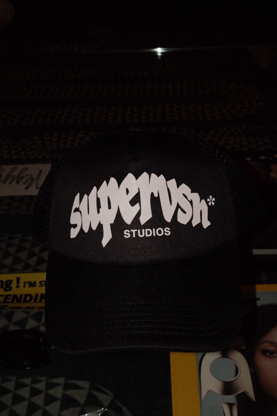Supervsn supervsn black trucker hat Size ONE SIZE - 8 Thumbnail