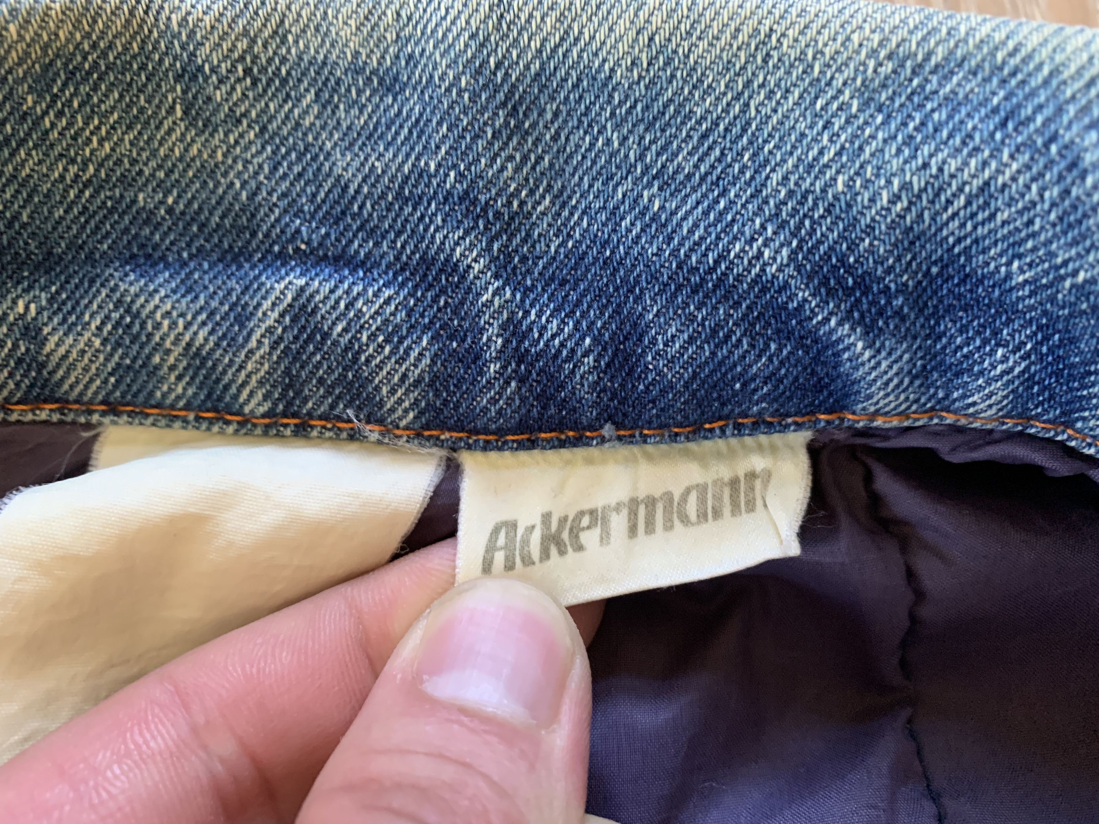 Denime Rare Ackermann Retro Denim Vest With Hidden Pockets Size US M / EU 48-50 / 2 - 7 Thumbnail