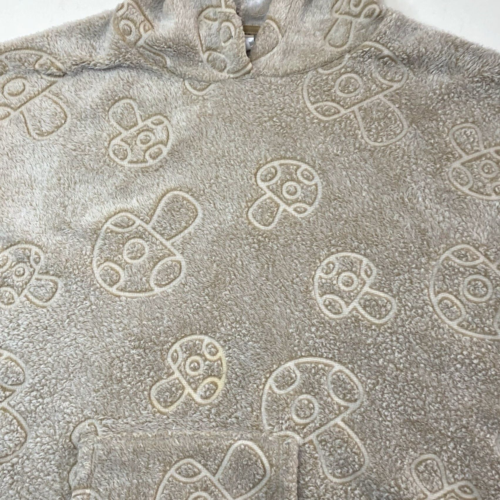 Vintage Womens No Boundaries Hoodie 3XL Beige Light Weight AOP Mushroom Nature All Over Print Pullover Long Sleeve Elastic Waist Summer Women"} Size XXL / US 16-18 / IT 52-54 - 7 Thumbnail