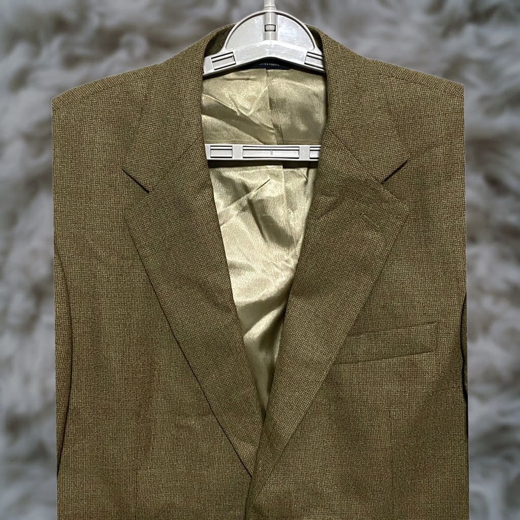 Brooks Brothers Brooks Brothers Wool Blazer Suit Jacket Mens 40 Regular Tan Notch Lapel Single-Breasted 2-Button Formal Career Business Jacket Coat Size 40R - 1 Thumbnail