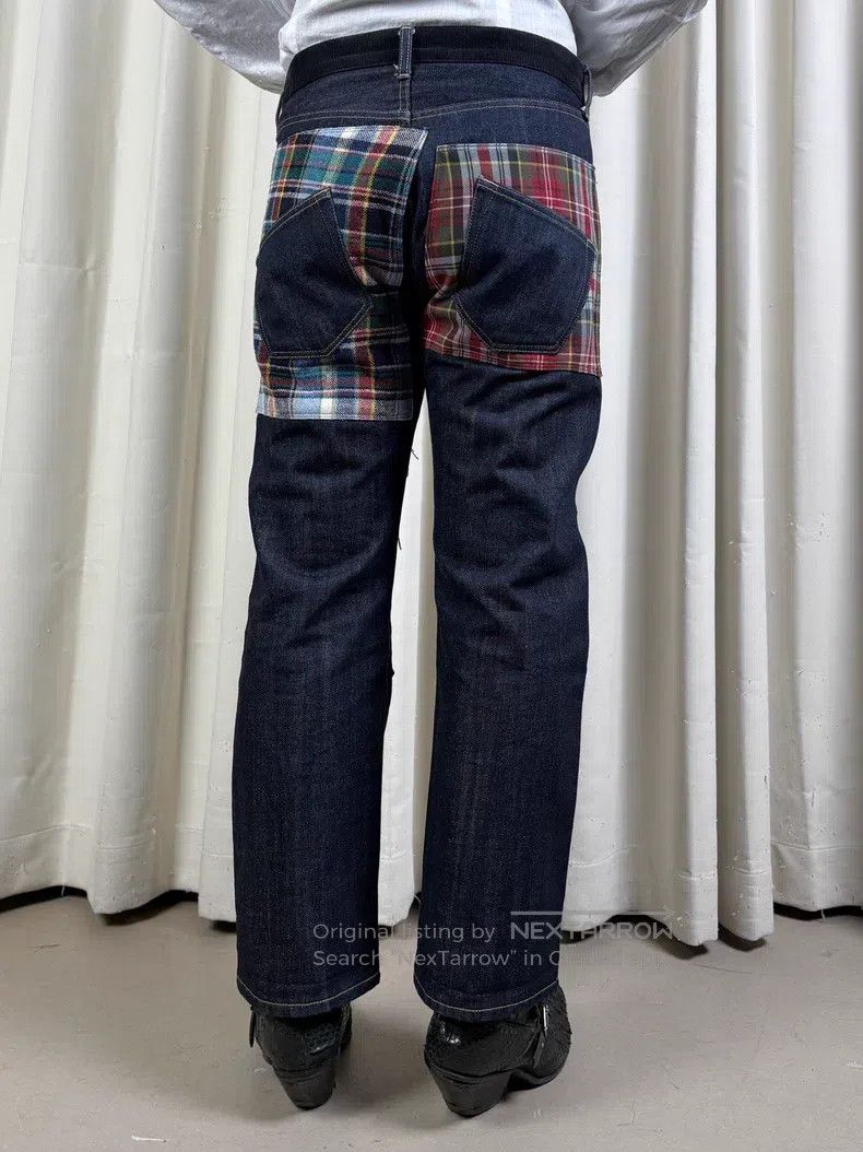 Junya Watanabe Junya Watanabe size S Vintage Patch Denim Pants Size US 27 - 3 Thumbnail