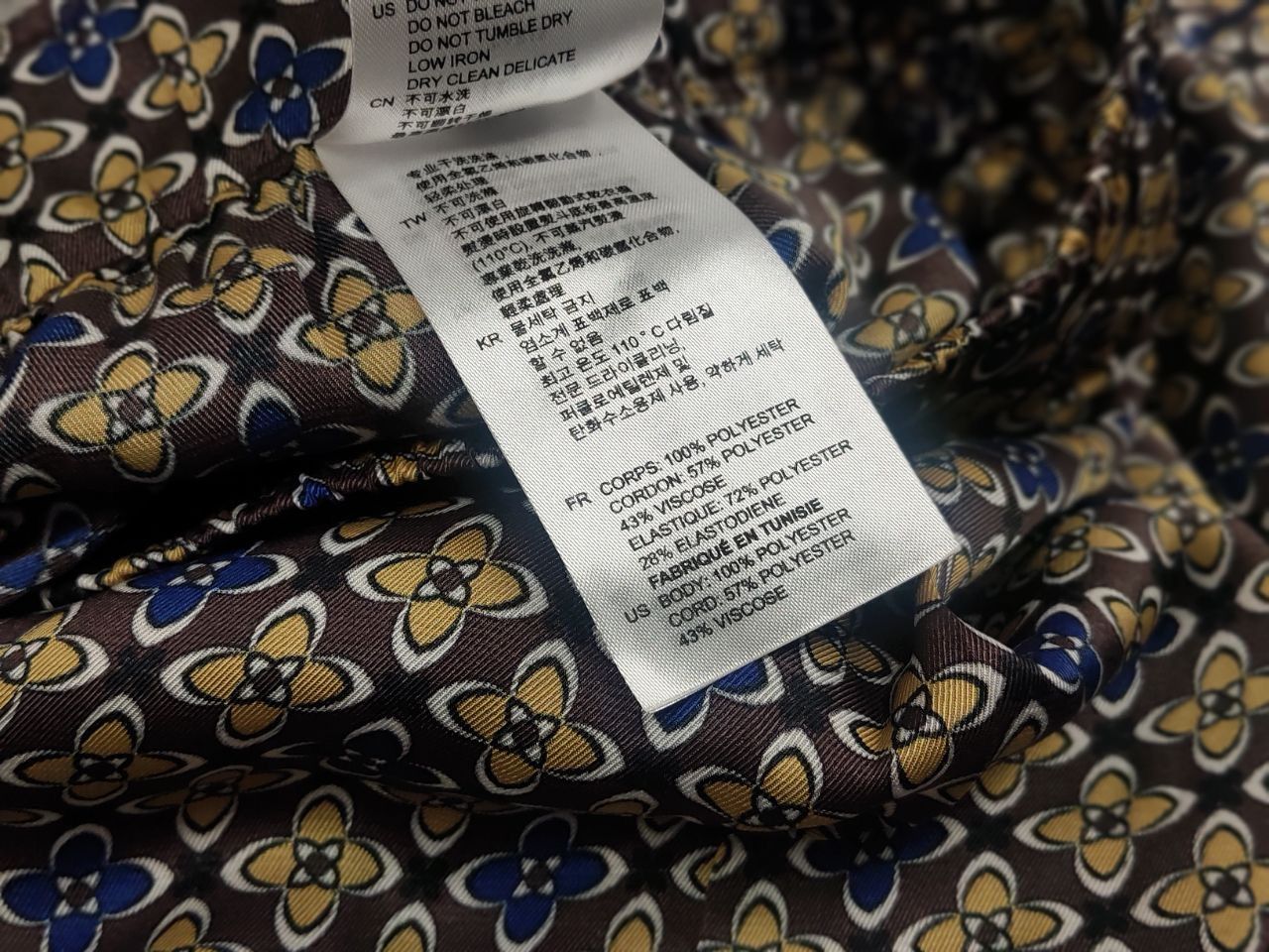 Sandro Sandro Dany Trouser Pants in Floral Print Dark Brown Tan Size 34" / US 12 / IT 48 - 16 Thumbnail