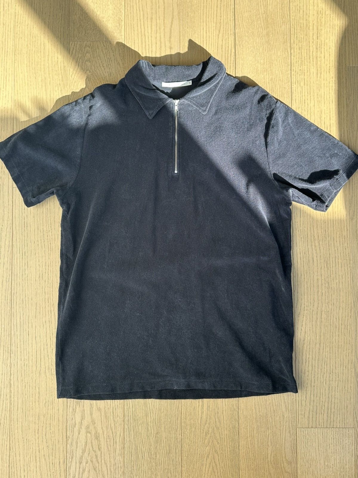 A Day's March Navy Blue Terry Quarter Zip Polo Size US M / EU 48-50 / 2 - 1 Thumbnail