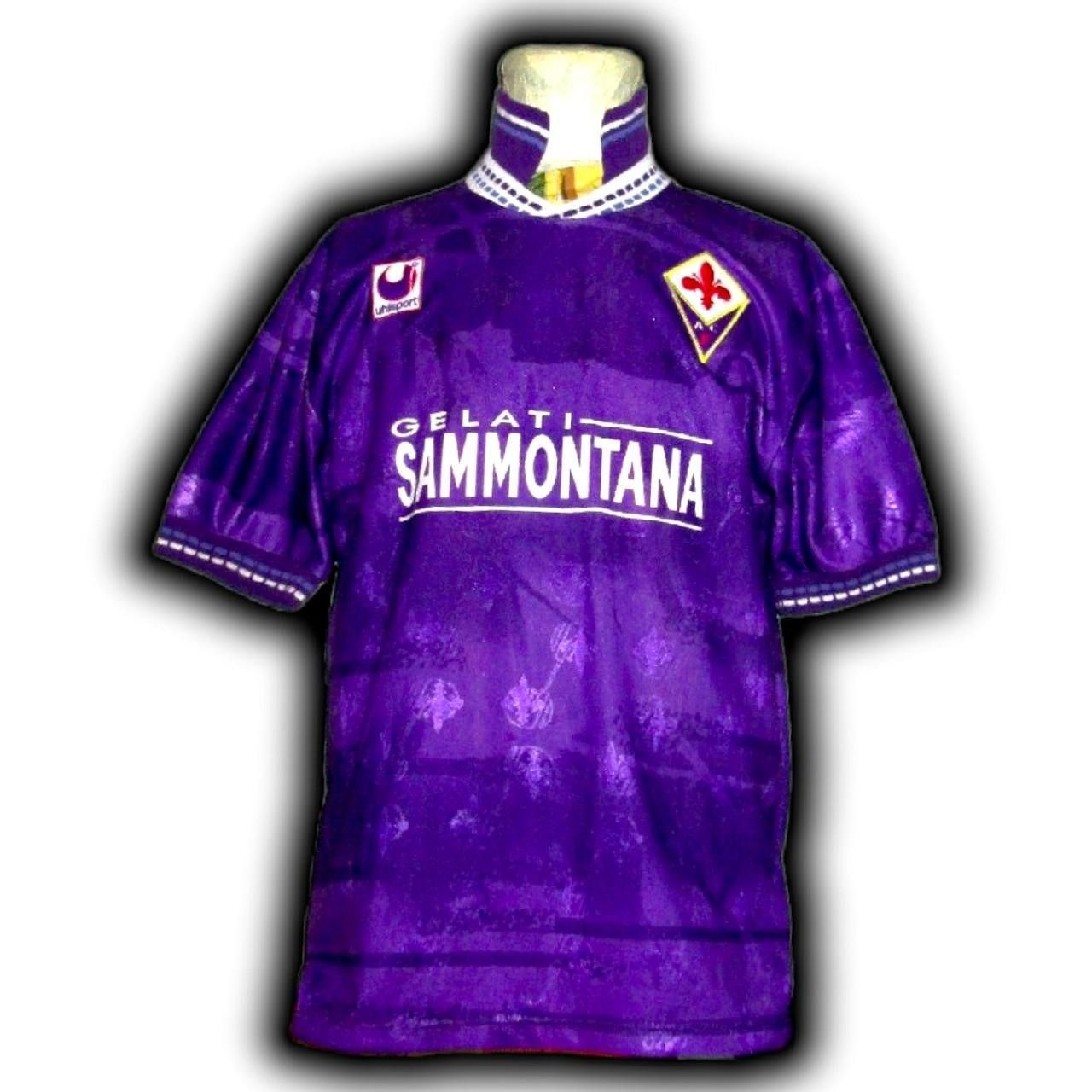 Other Fiorentina 1994 1995 Home Shirt Jersey Uhlsport Size US XL / EU 56 / 4 - 3 Thumbnail