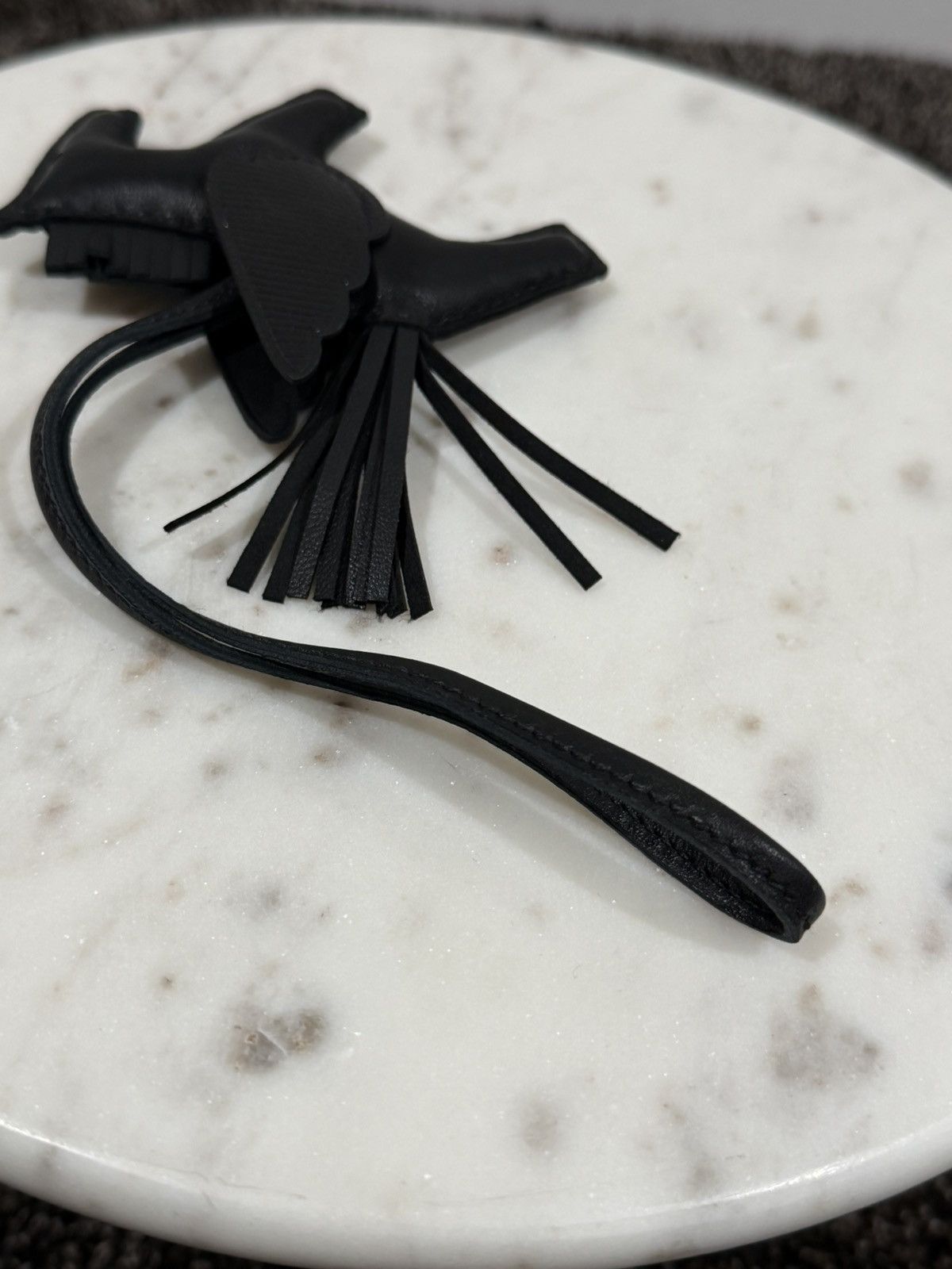 Hermes Hermes Black Leather MM Lizard Rodeo Pegasus Horse Bag Charm Size ONE SIZE - 12 Thumbnail